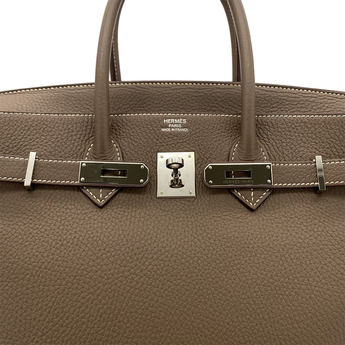 LUXURY PROMISE HERMES BIRKIN 35 ETOUPE TAURILLON CLEMENCE HAND BAG ▢N SHW 90285741