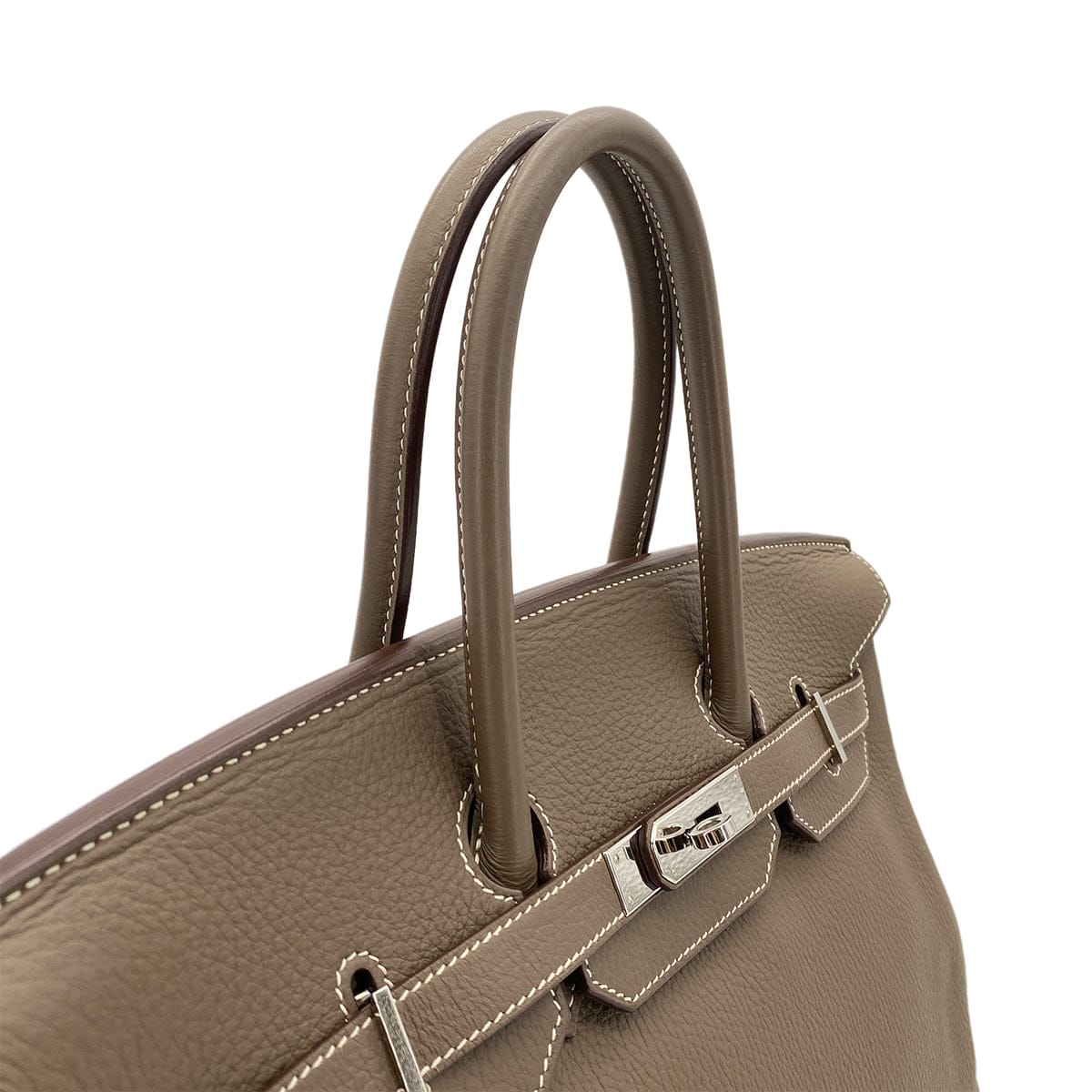 LUXURY PROMISE HERMES BIRKIN 35 ETOUPE TAURILLON CLEMENCE HAND BAG ▢N SHW 90285741