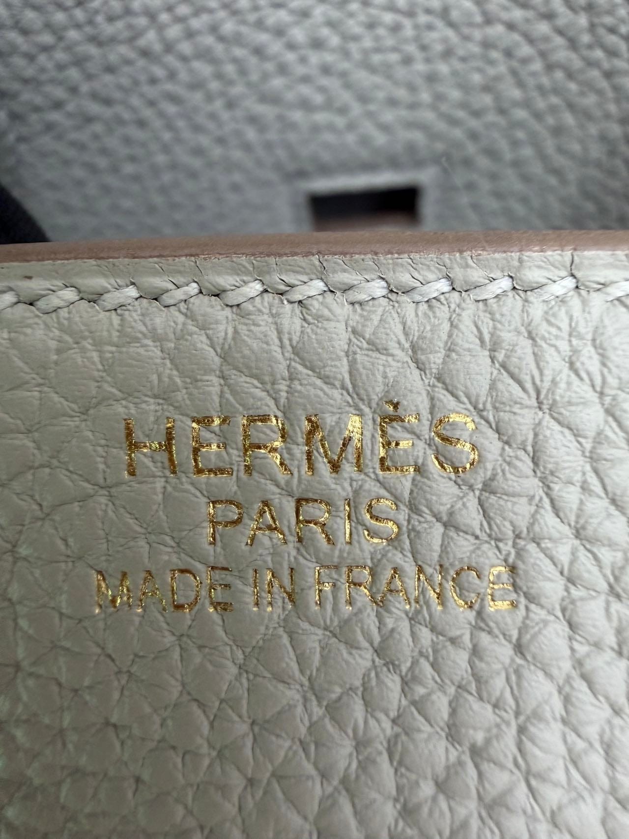 LUXURY PROMISE Hermès Birkin 35 Togo Pearl Gray Gold Hardware Y Stamp