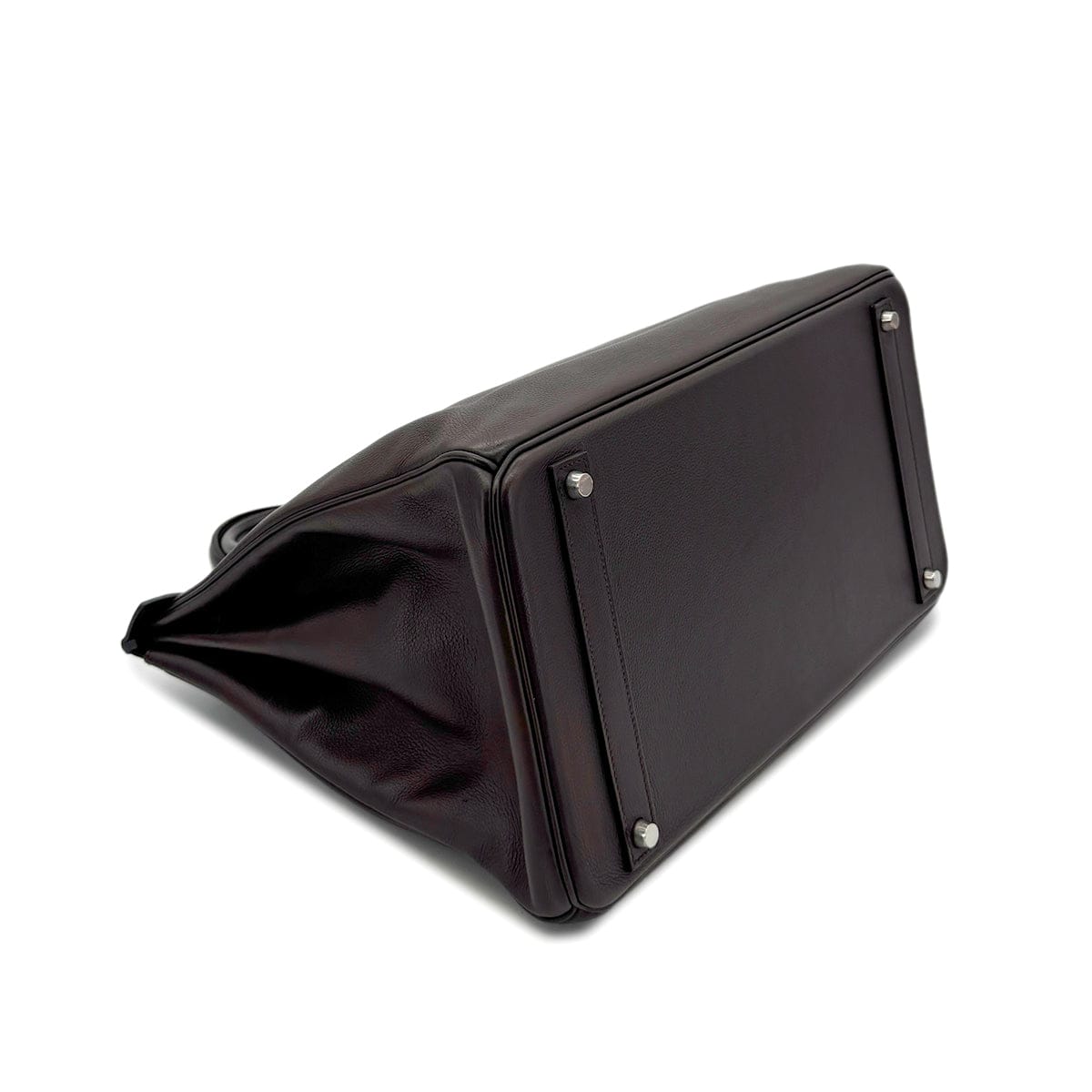 Luxury Promise HERMES BIRKIN 40 EBENE EVERCOLOR HAND BAG □M SHW 90297253