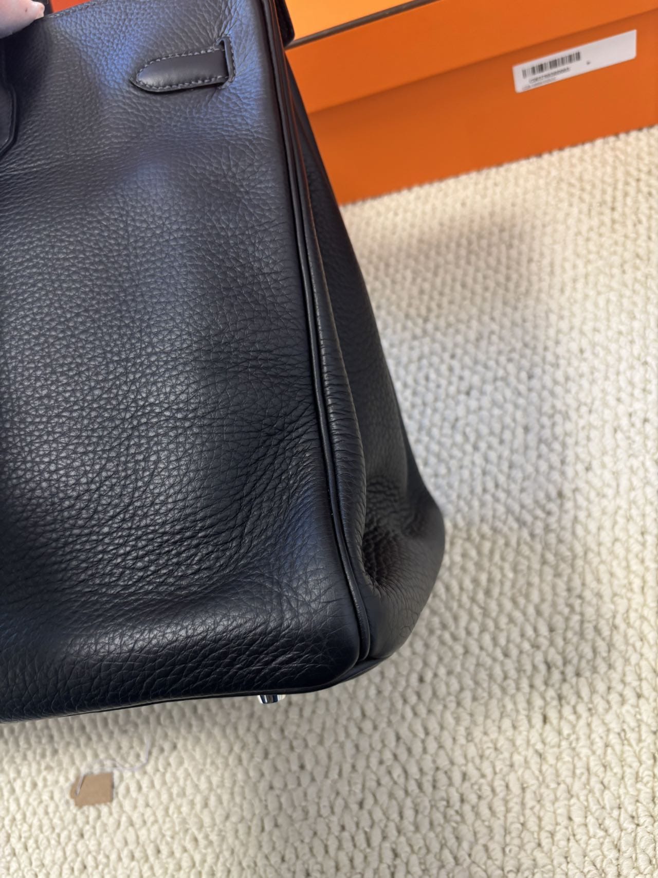 LUXURY PROMISE Hermès Birkin 40 | Plomb Togo with Palladium Hardware
