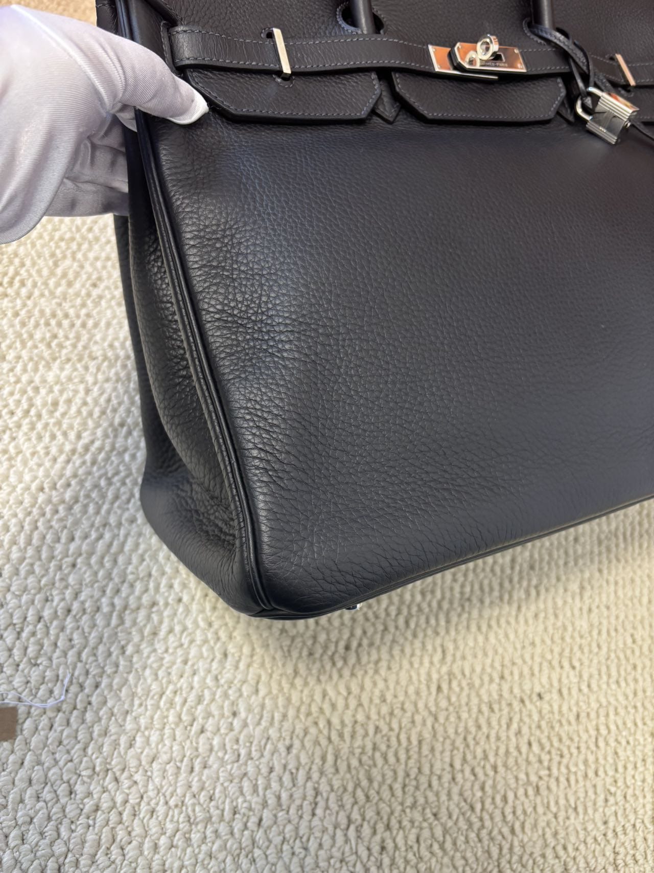 LUXURY PROMISE Hermès Birkin 40 | Plomb Togo with Palladium Hardware