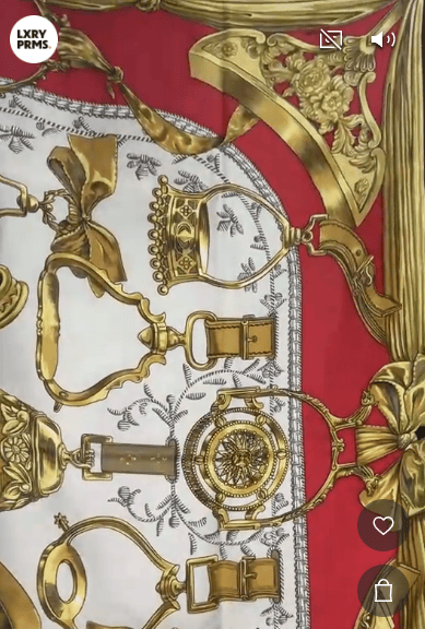 Luxury Promise HERMES BLACK RED SILK SCARF B1212R4F36