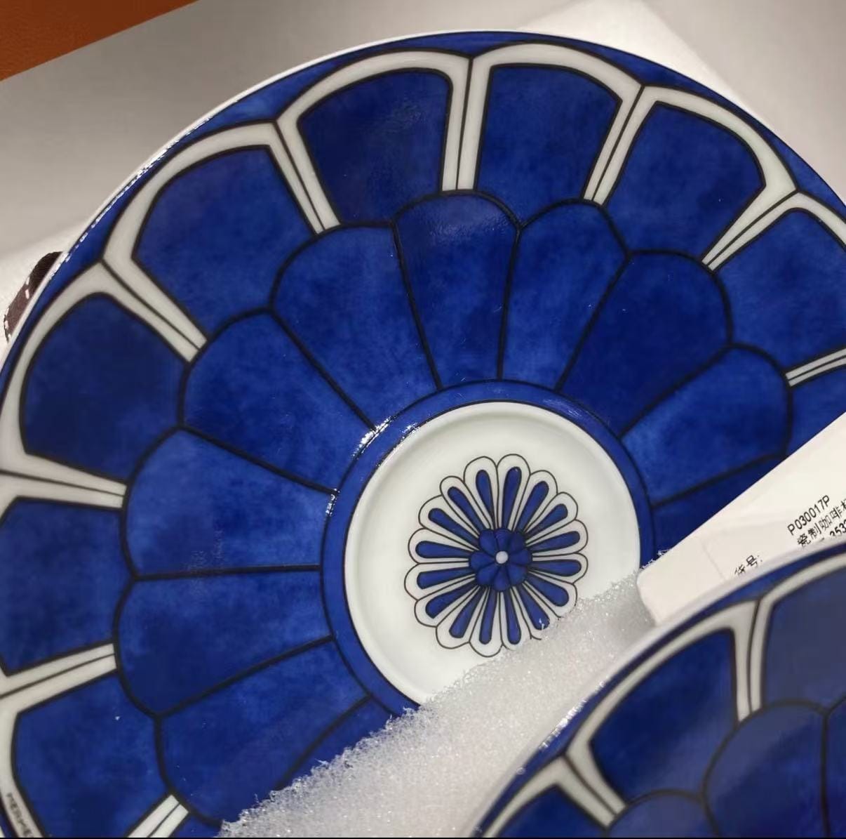 Luxury Promise Hermès "Bleus d'Ailleurs" Coffee Cup & Saucer Set