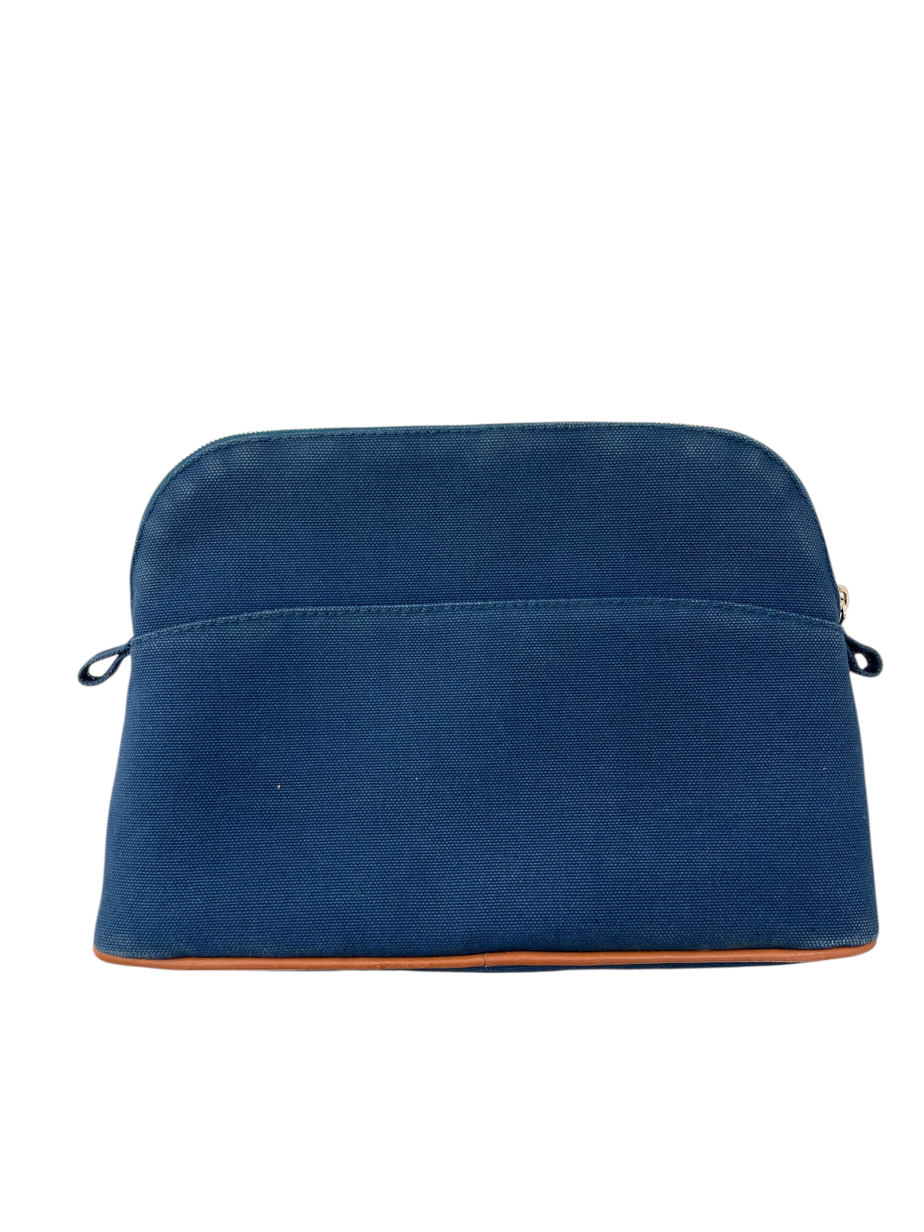 Luxury Promise Hermes Blue Bolide pouch SKCH4084