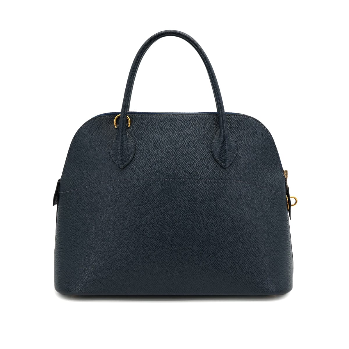 LUXURY PROMISE HERMES BOLIDE 31 BLUE INDIGO COURCHEVEL HAND SHOULDER BAG □C GOLD HARDWARE 90309668