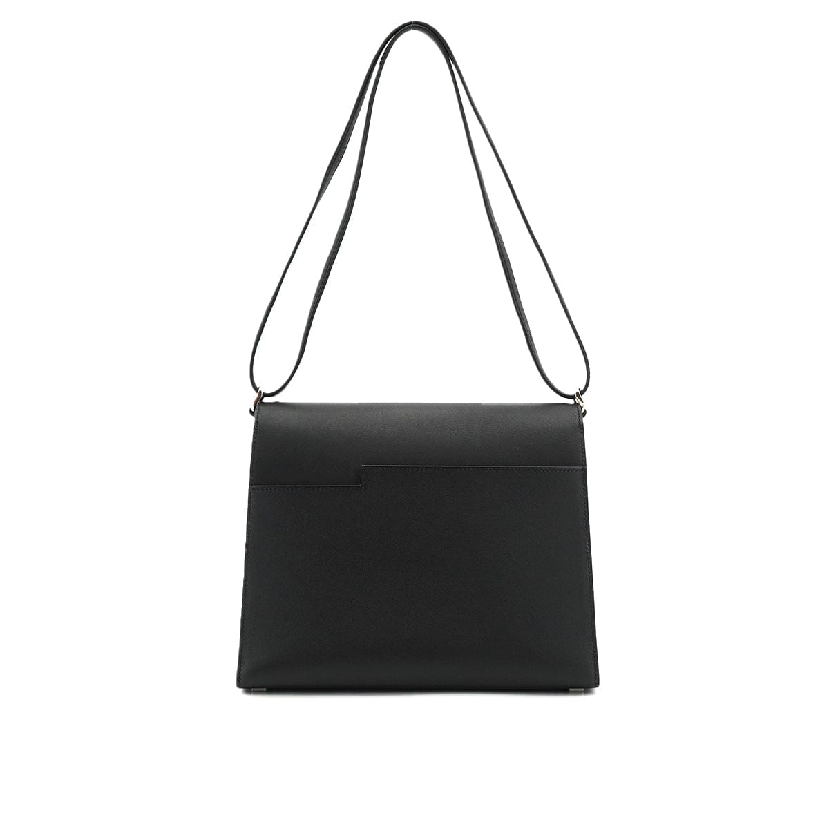 LUXURY PROMISE HERMES BOUCLE SELLIER BLACK VEAU SWIFT HAND SHOULDER BAG 2023 B STMP PALLADIUM HARDWARE 90335568