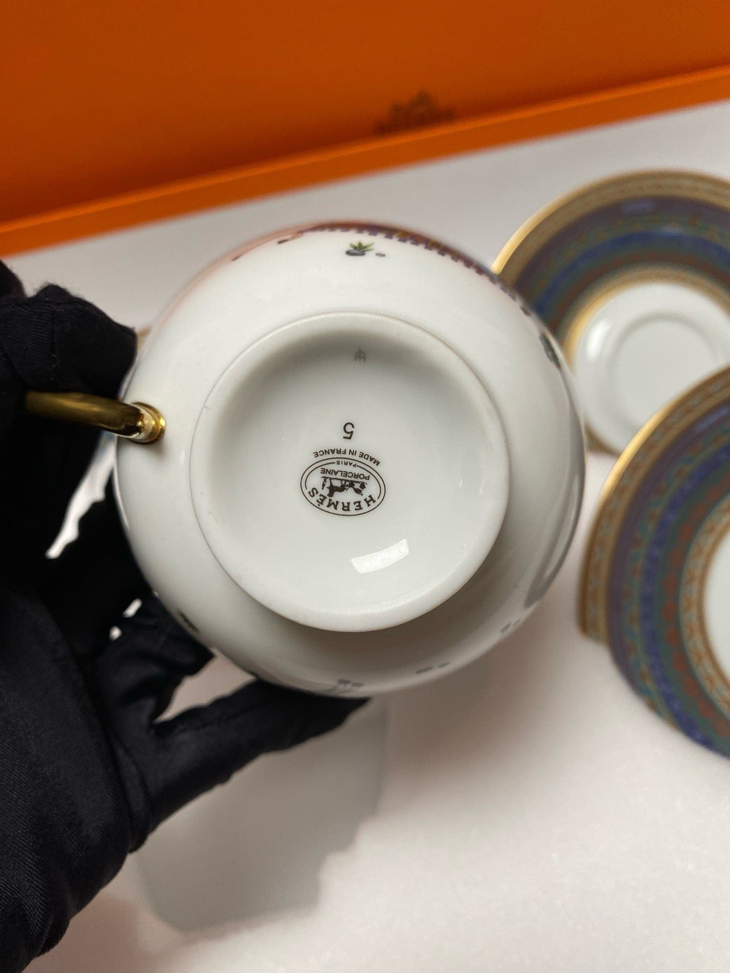 Luxury Promise Hermès "Cheval d'Orient" Coffee Cup & Saucer Set