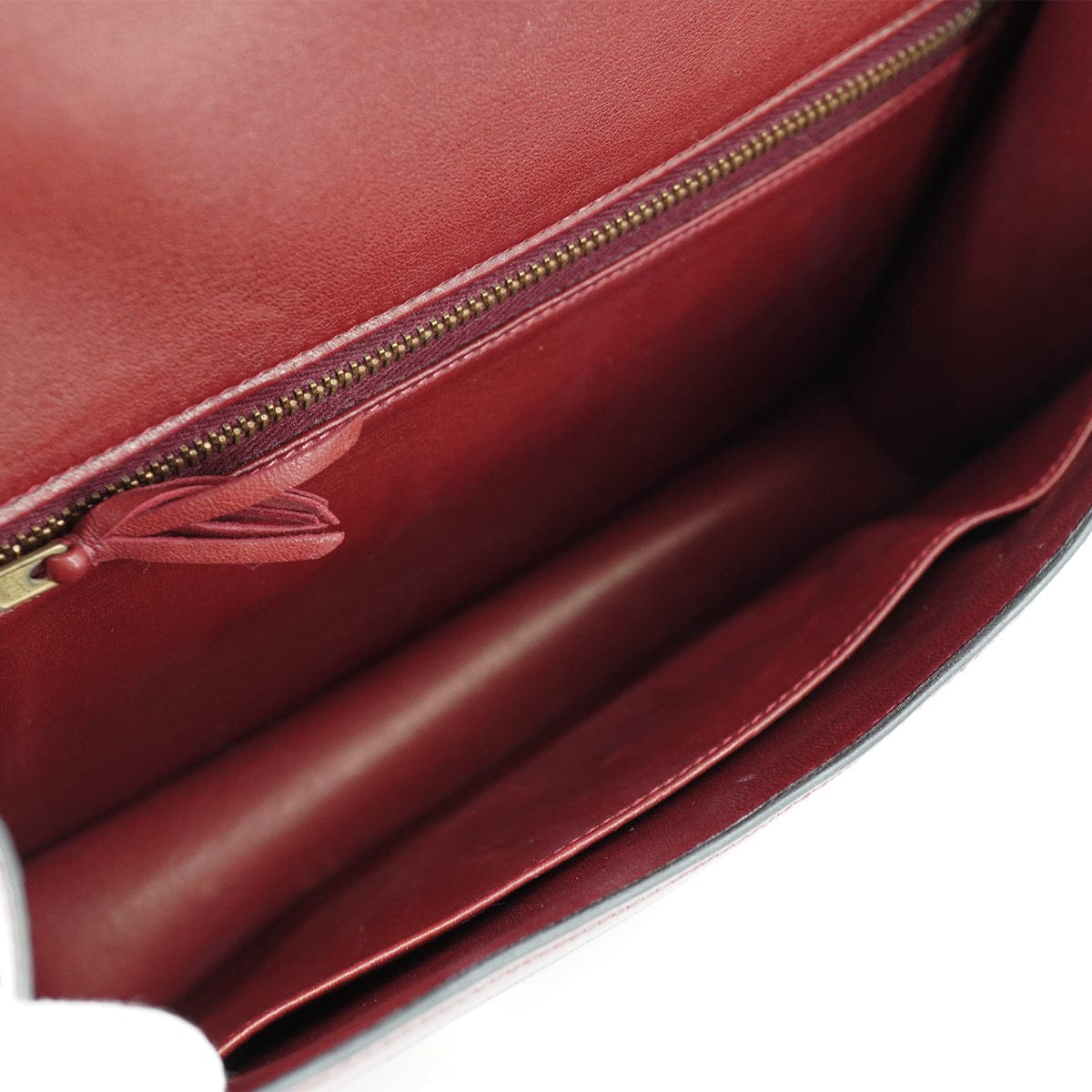 LUXURY PROMISE HERMES CONSTANCE 24 ROUGE H CRINOLINE BOX CALF SHOULDER BAG 1978 CIRCLE H GOLD HARDWARE 90332920