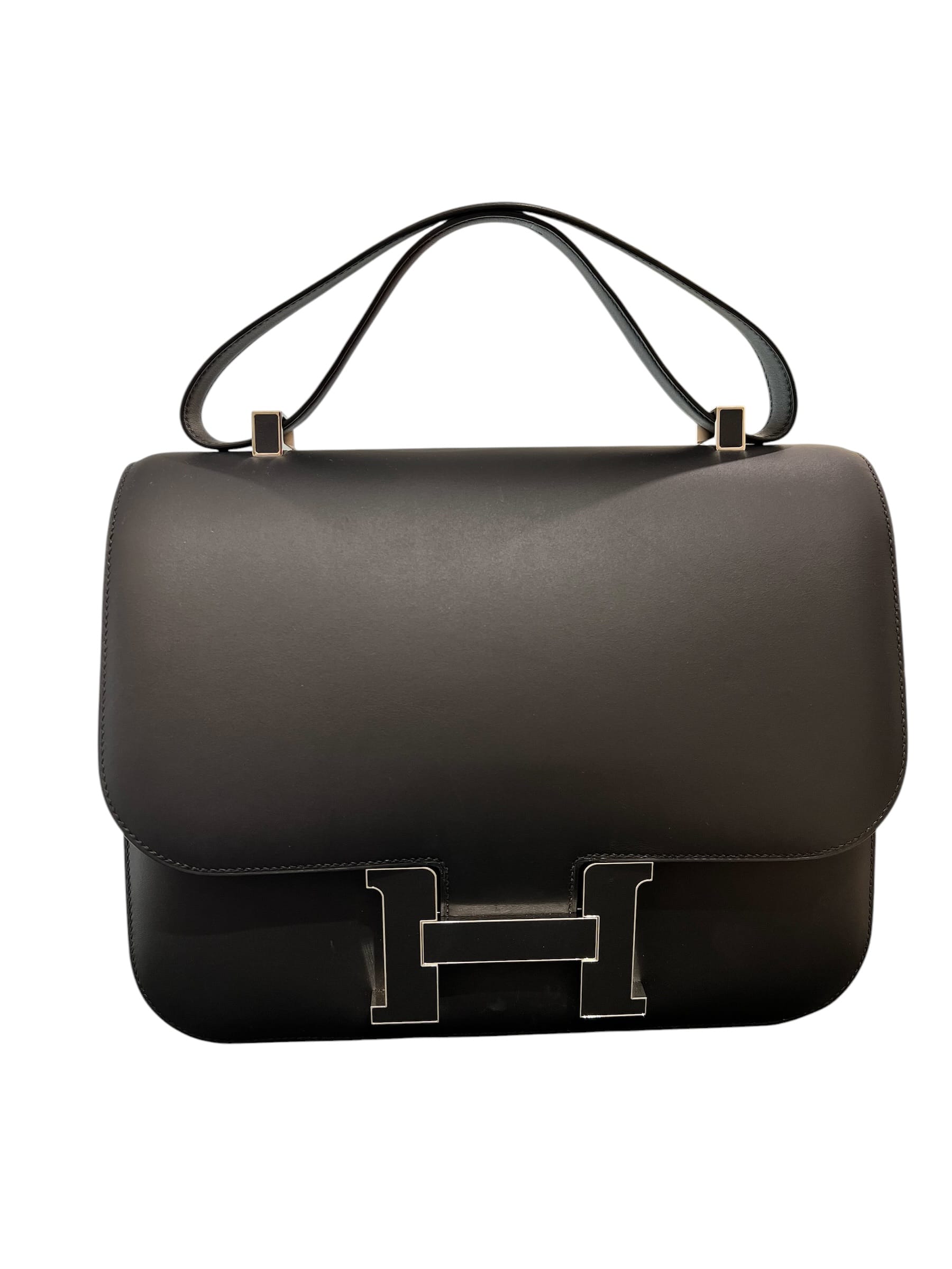 Luxury Promise Hermes Constance Cartable Black Sombrero PHW #T SKCH4115