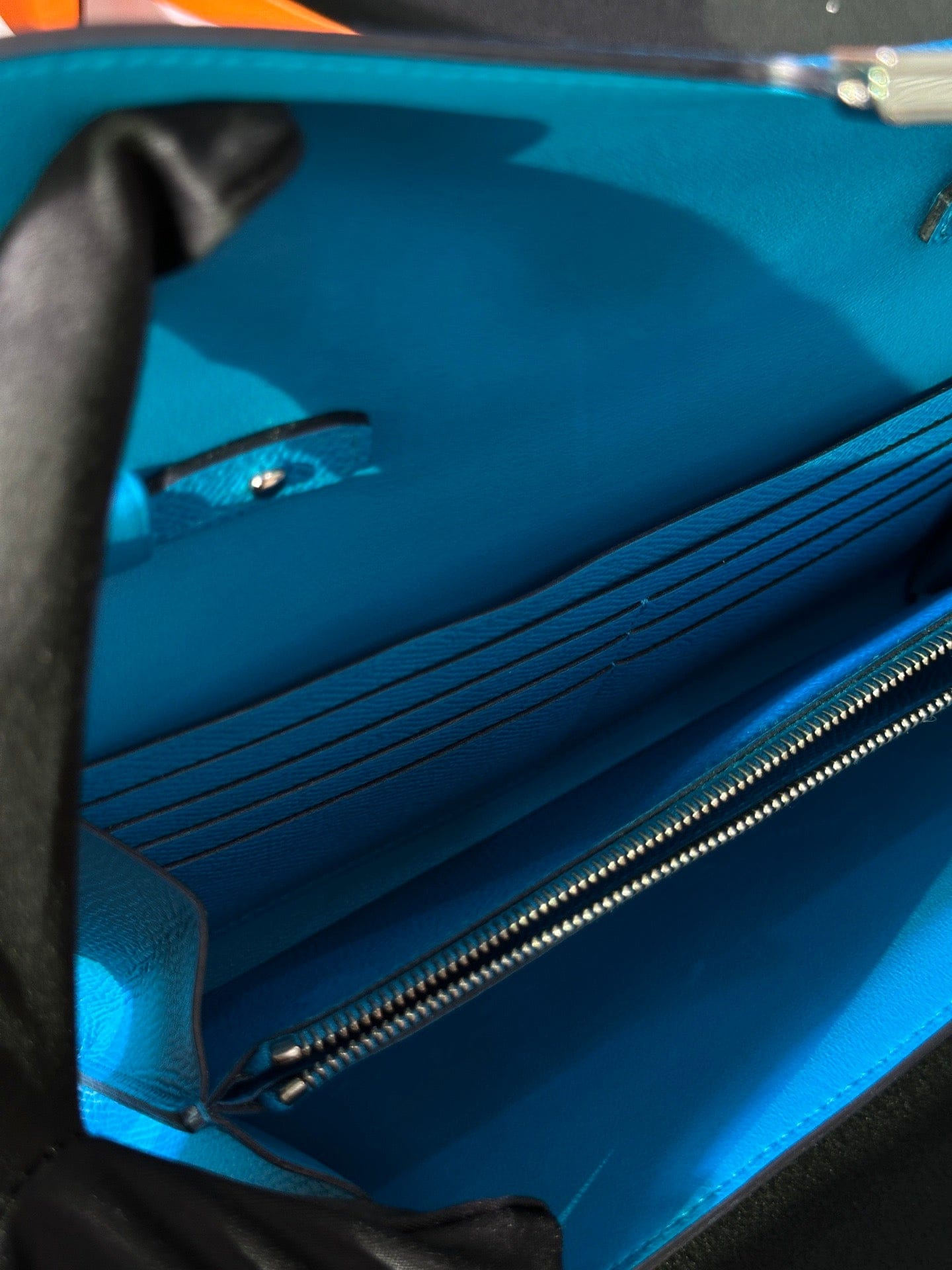 Luxury Promise Hermès Constance Long To Go Epsom Florida Blue Exotic Hardware Stamp Z – Full Set