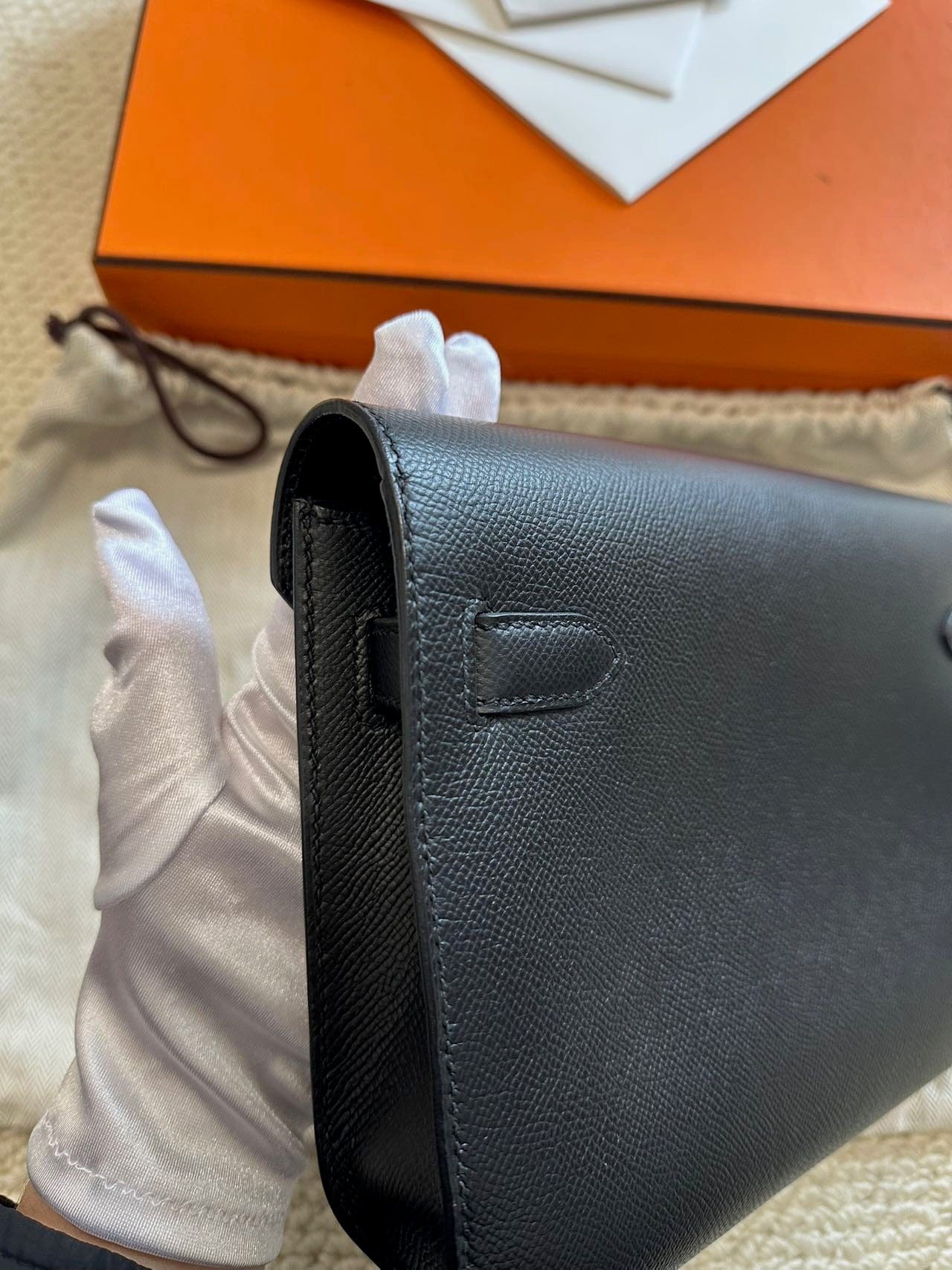 LUXURY PROMISE Hermès Dépêches 25 D Epsom Leather – Full Set