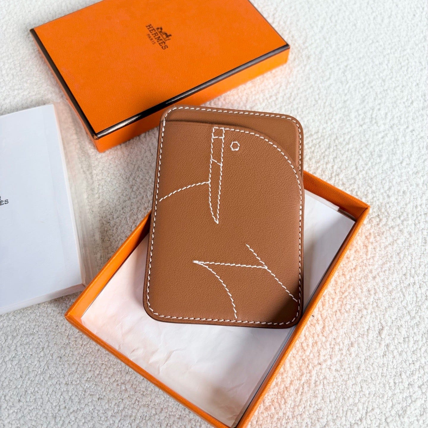Luxury Promise Hermès Elephant Motif Magnetic Card Holder