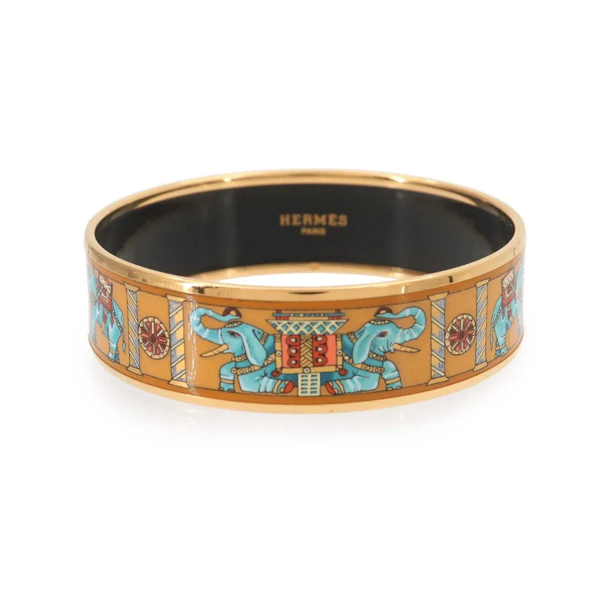LUXURY PROMISE HERMES Email GM Bracelet Bangle Multicolor Gold Elephant Accessory 90326990