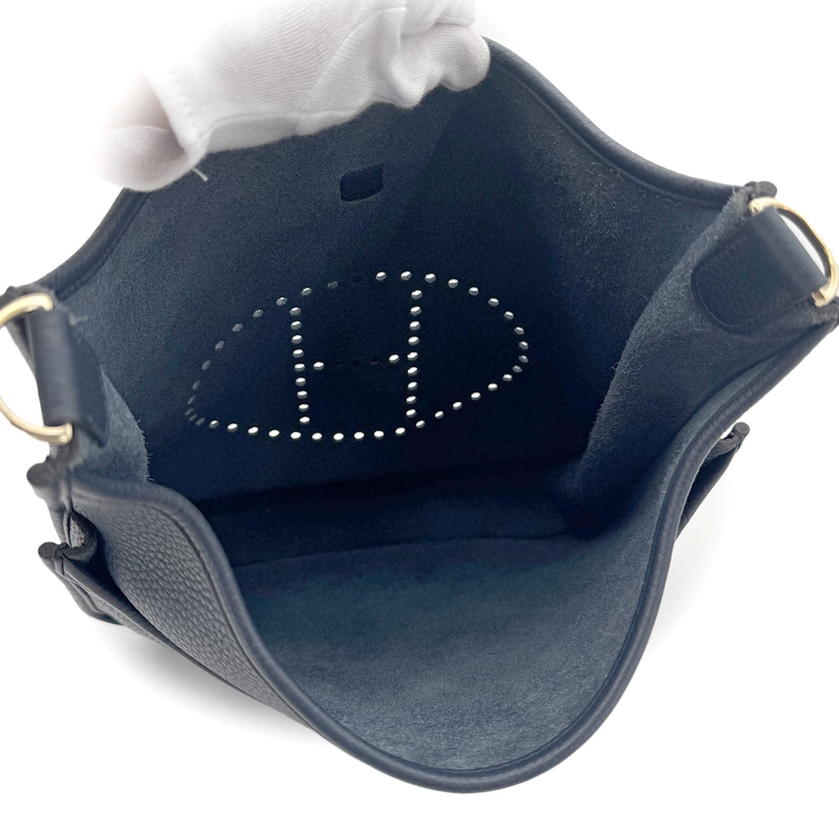 LUXURY PROMISE HERMES EVELYNE 3 PM BLEU SAPHIR TAURILLON CLEMENCE SHOULDER BAG □Q 90269851