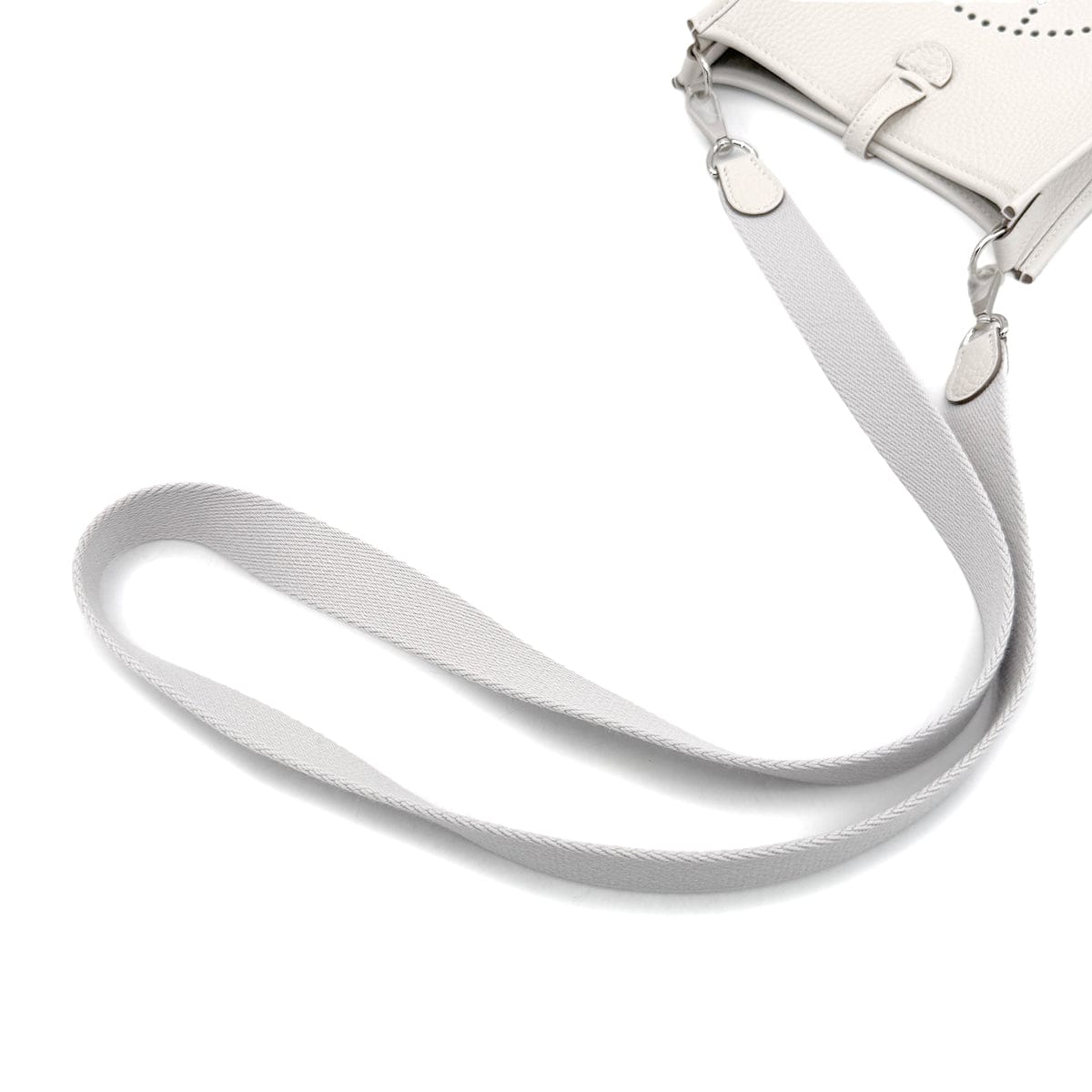 LUXURY PROMISE HERMES EVELYNE TPM AMAZON GRIS PERLE TAURILLON CLEMENCE SHOULDER BAG W 90271932