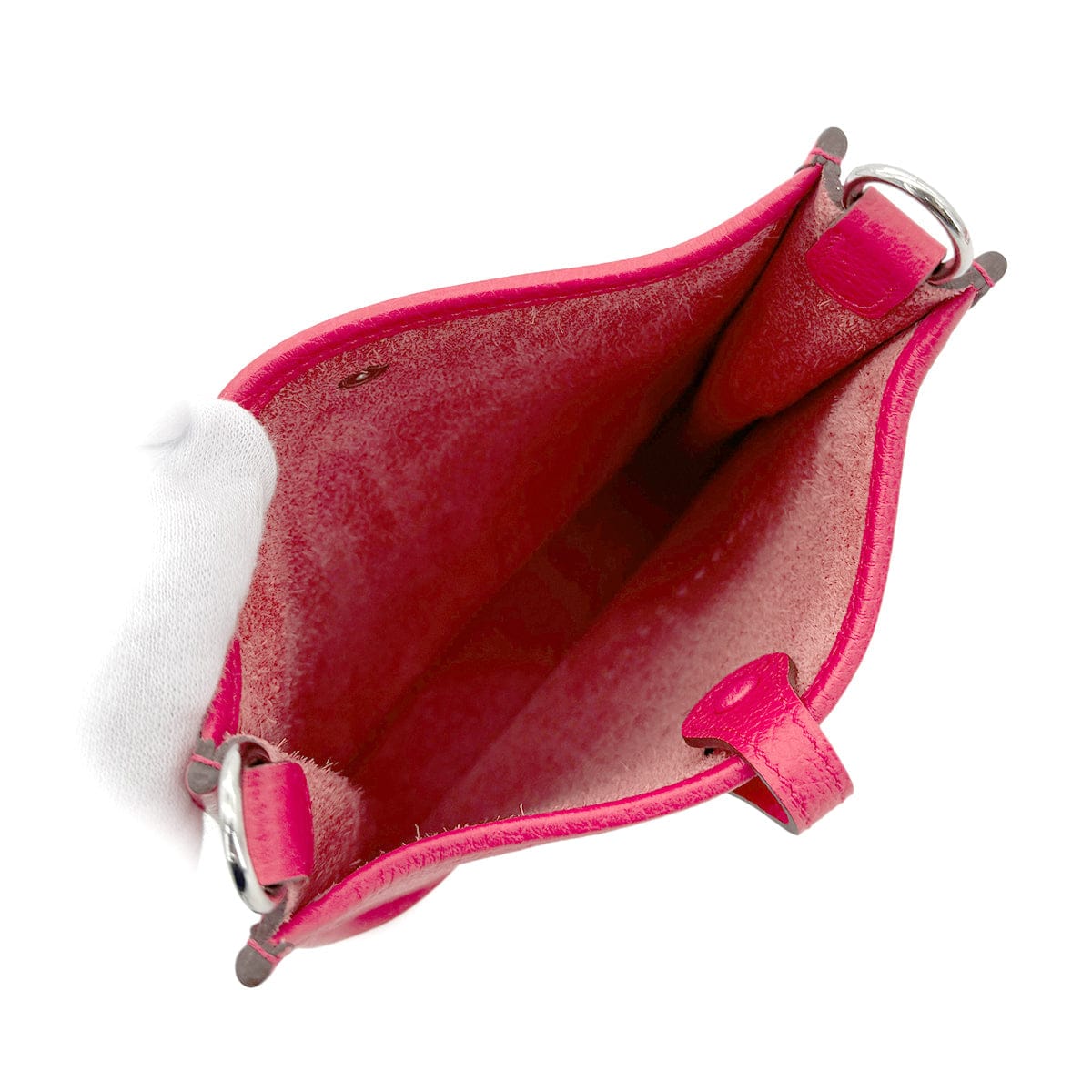 LUXURY PROMISE HERMES EVELYNE TPM ROSE EXTREME TAURILLON CLEMENCE SHOULDER BAG A 90269849