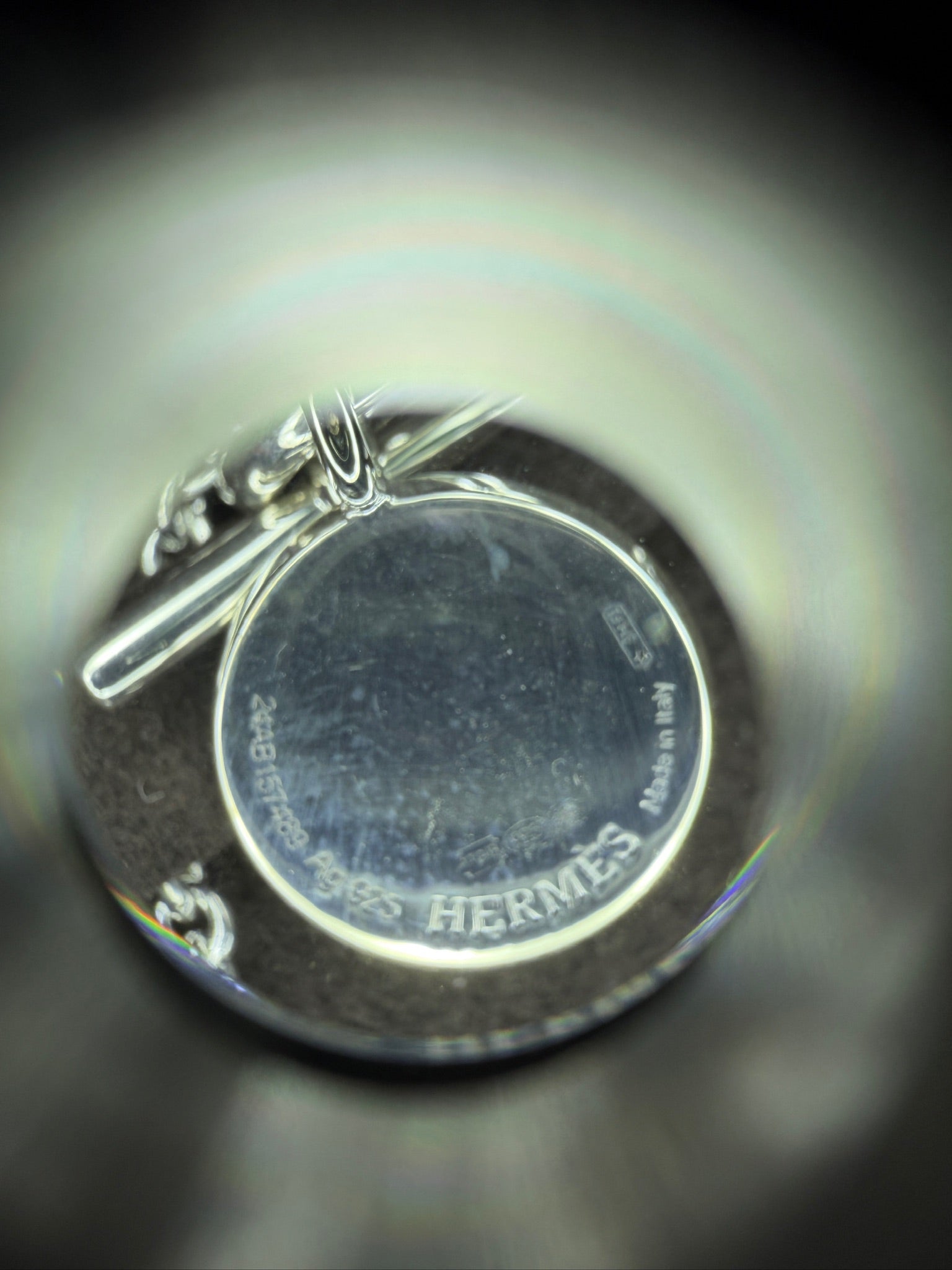 Hermès Ex-libris Pendant Necklace