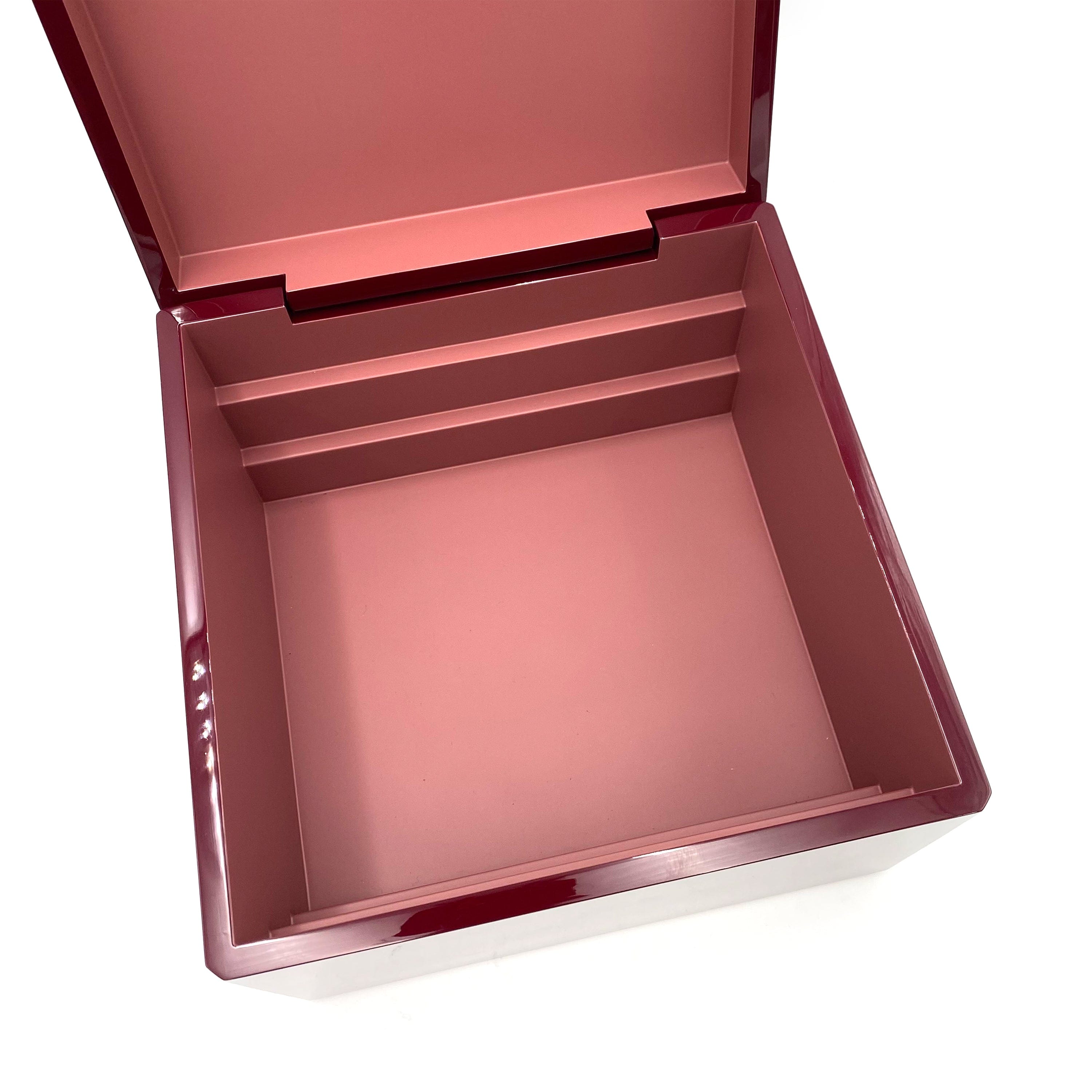 Luxury Promise HERMES FACETED JEWELRY CASE BOX BORDEAUX 90234640