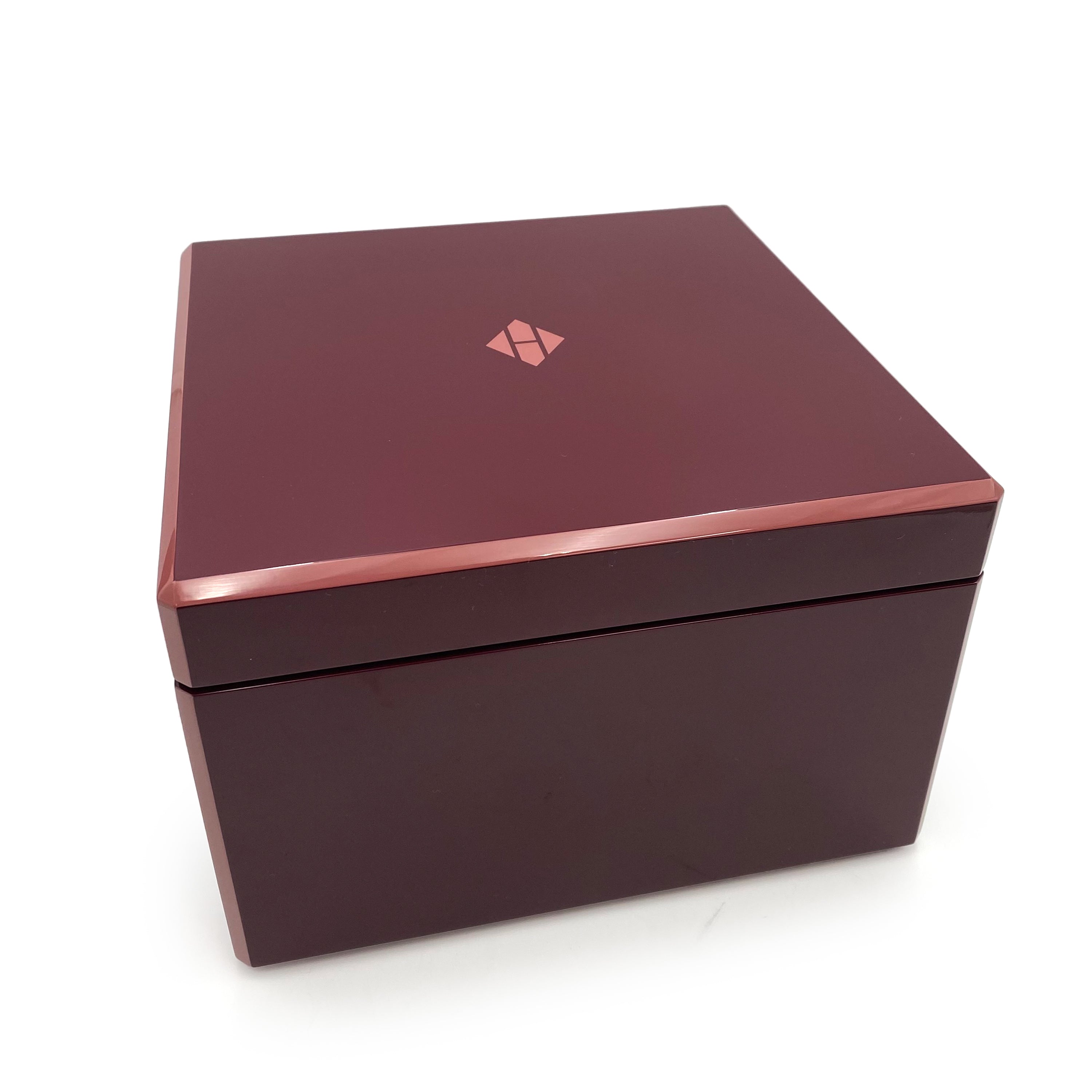 Luxury Promise HERMES FACETED JEWELRY CASE BOX BORDEAUX 90234640