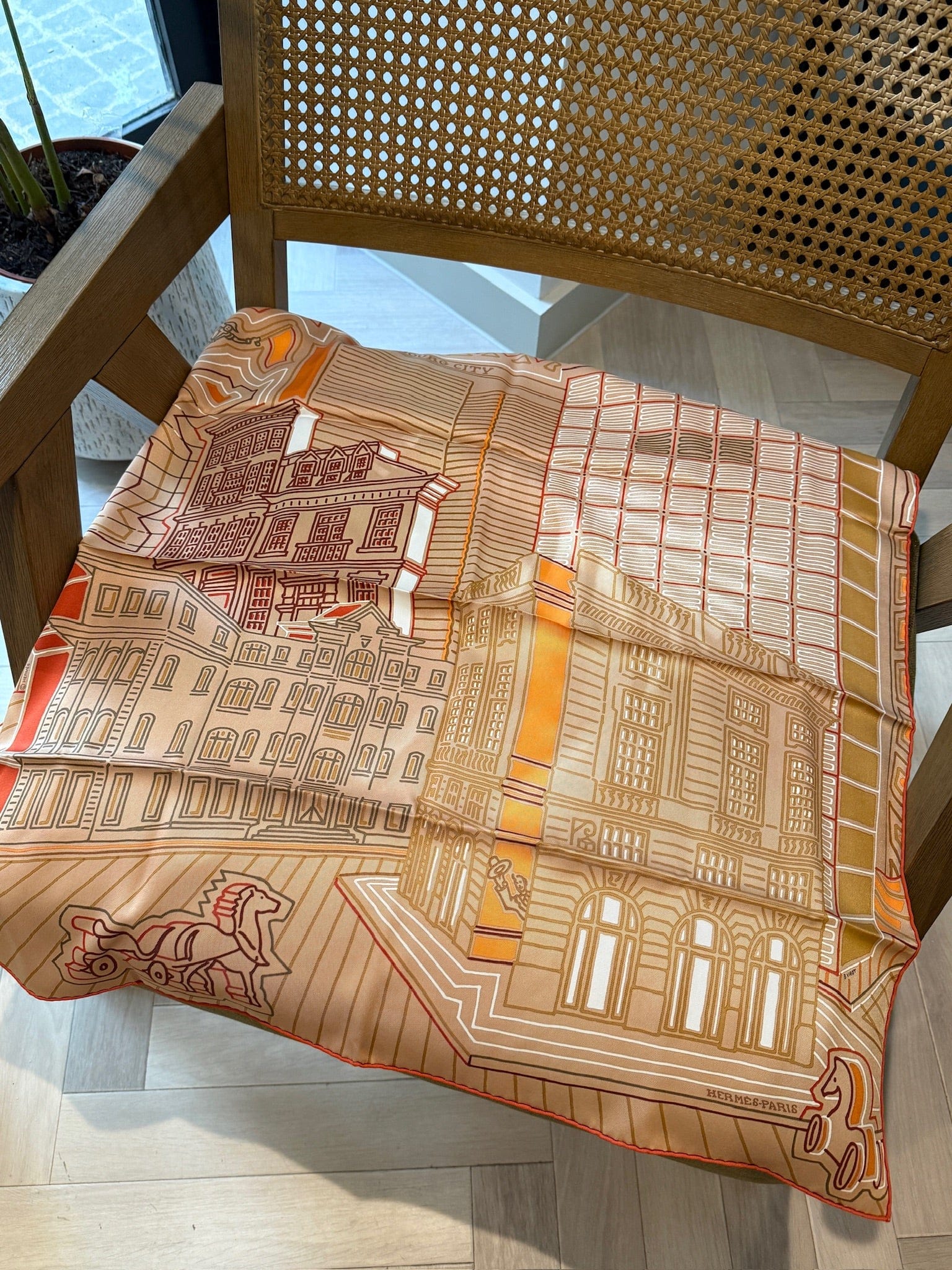Luxury Promise Hermes Faubourg City scarf 70