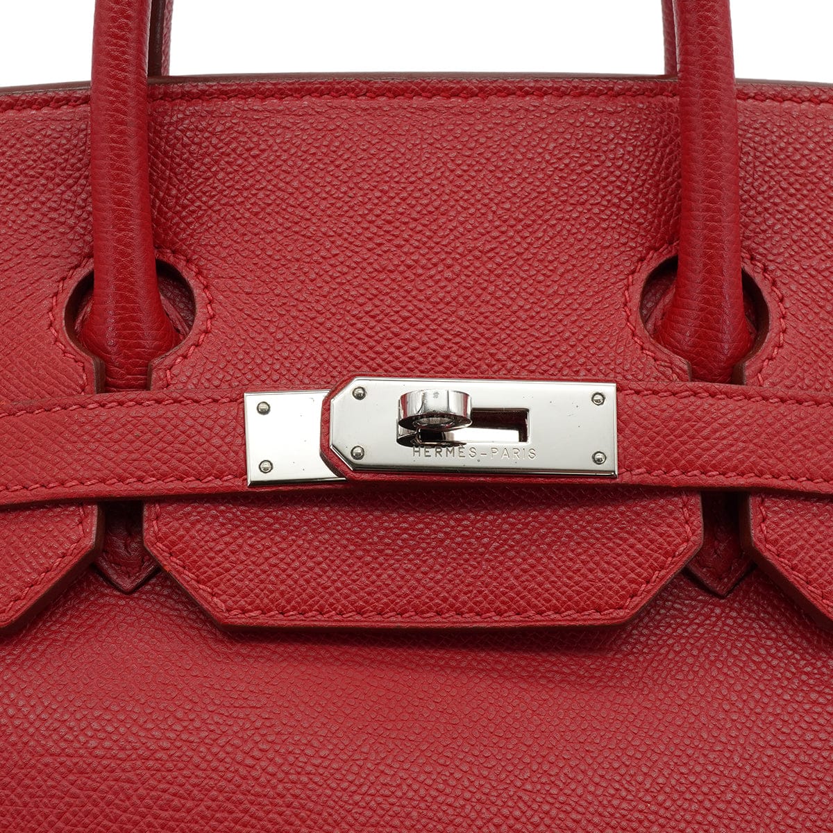 LUXURY PROMISE HERMES HAUT A COURROIES 32 ROUGE CASAQUE COUCHEVEL HAND BAG 2000 SQUARE D SILVER HARDWARE 90341716