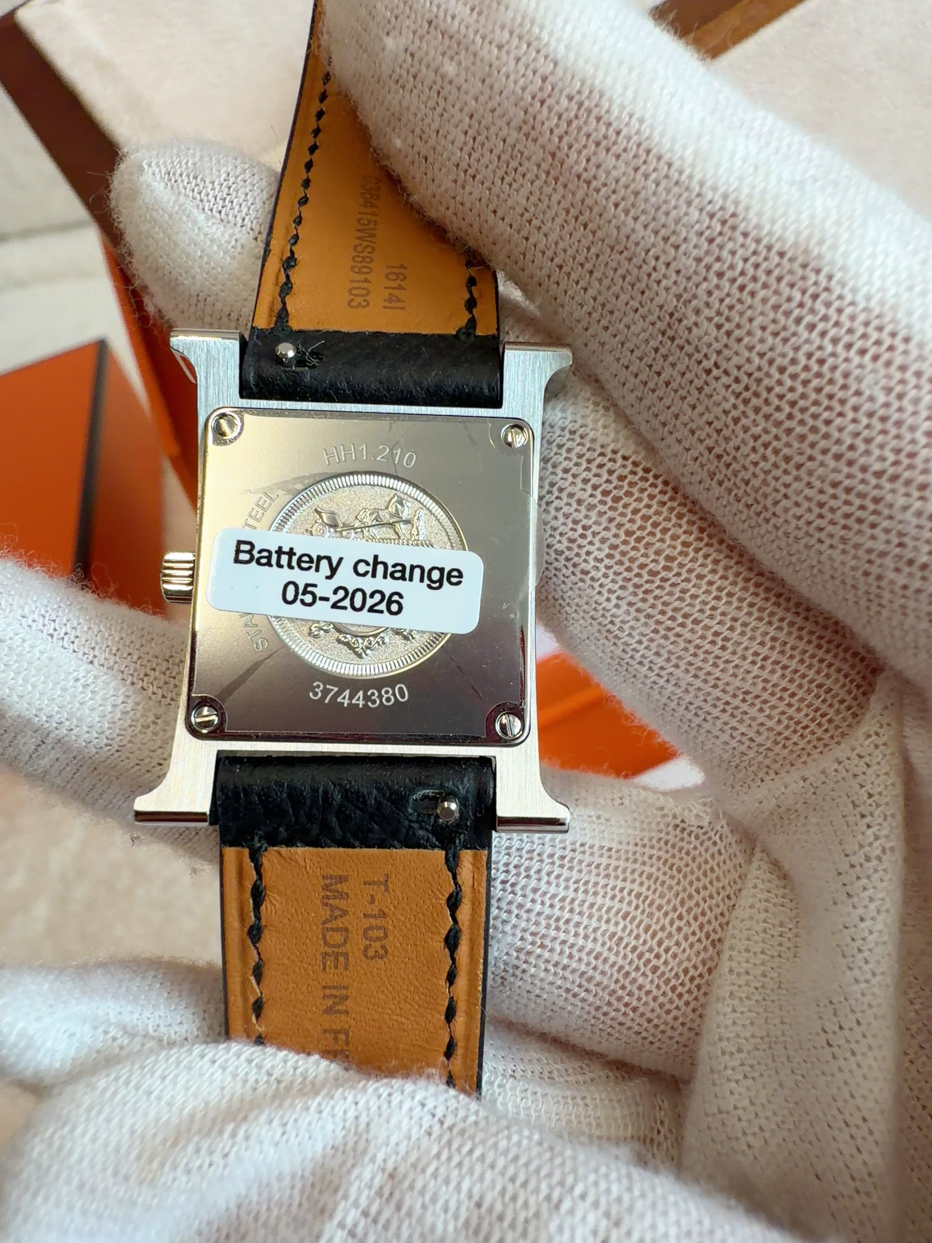 Luxury Promise Hermes Heure H watch, Small model, 25 mm
