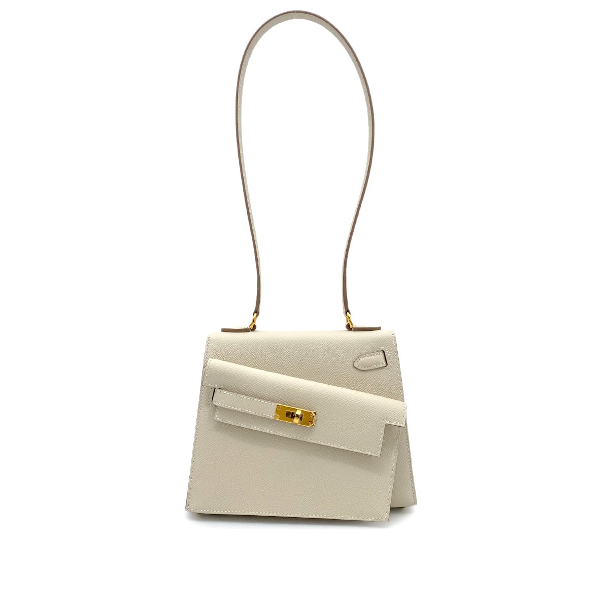 LUXURY PROMISE HERMES KELLY 20 DISORDER CRAIE EPSOM SHOULDER BAG W GHW 90262381