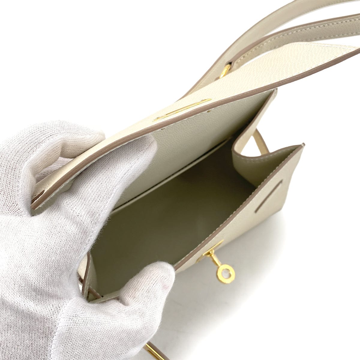 LUXURY PROMISE HERMES KELLY 20 DISORDER CRAIE EPSOM SHOULDER BAG W GHW 90262381