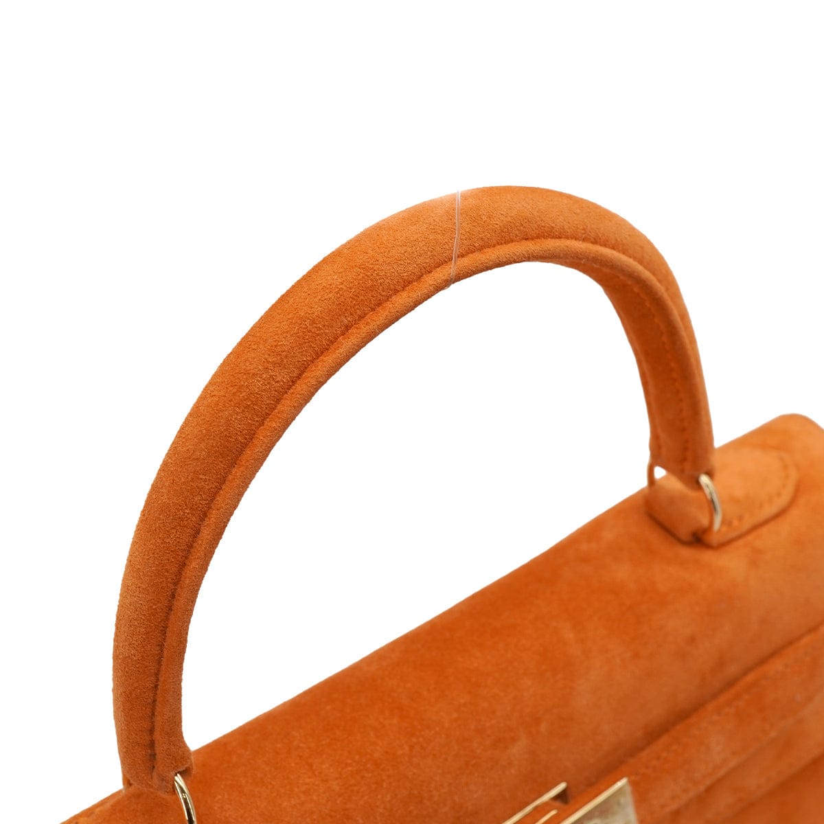 LUXURY PROMISE HERMES KELLY 25 SELLIER ORANGE DOBLIS HAND SHOULDER BAG K18 GOLD HARDWARE 90341905