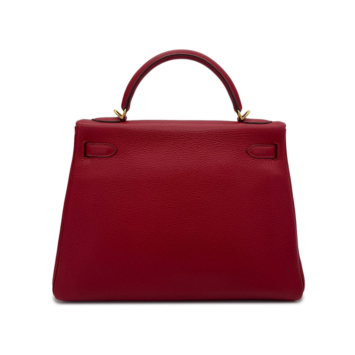 LUXURY PROMISE HERMES KELLY 32 RETOURNE ROUGE GARANCE TAURILLON CLEMENCE HAND SHOULDER BAG □L GHW 90287471