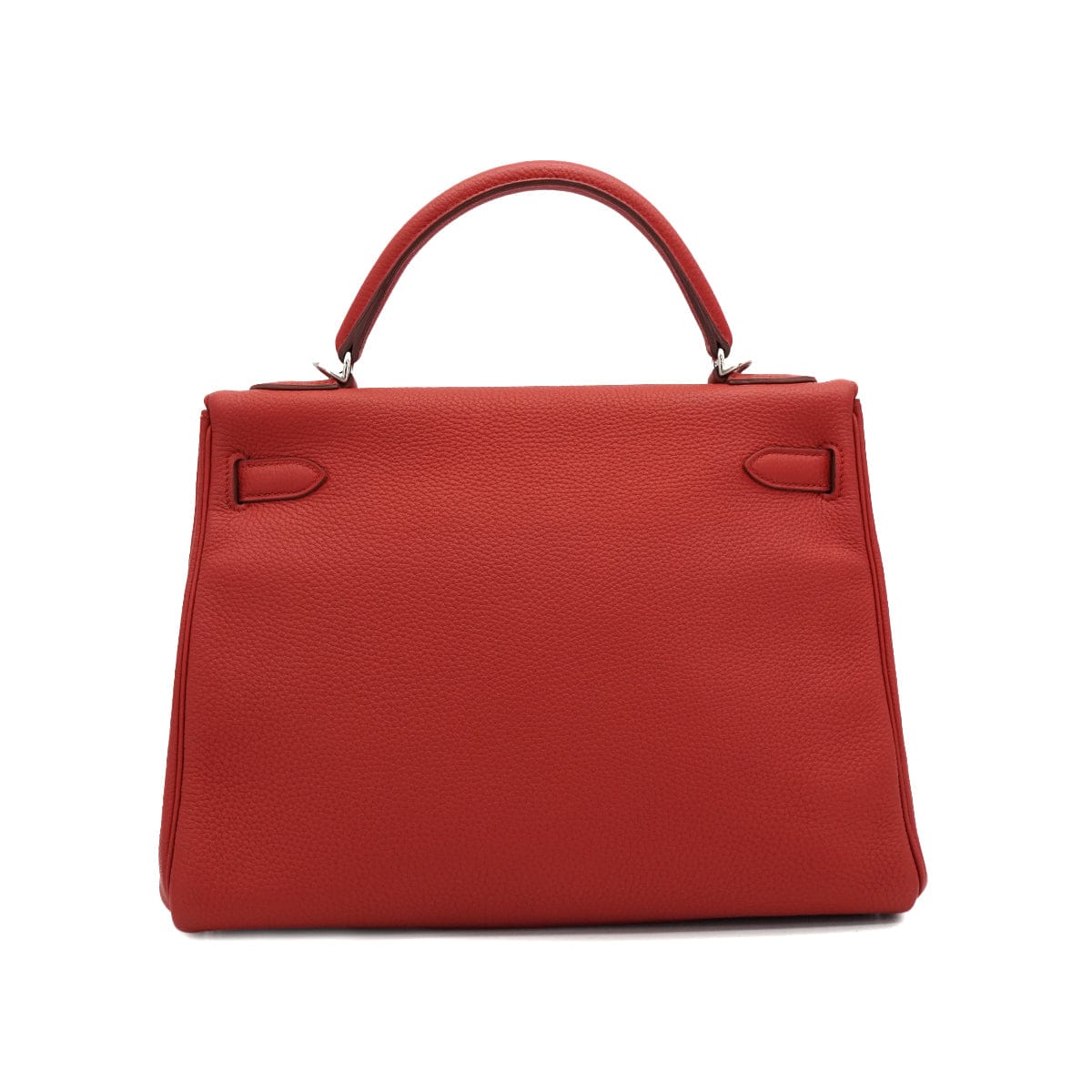 LUXURY PROMISE HERMES KELLY 32 RETOURNE ROUGE GARANCE TOGO HAND SHOULDER BAG 2013 SQUARE Q PALLADIUM HARDWARE 90335579