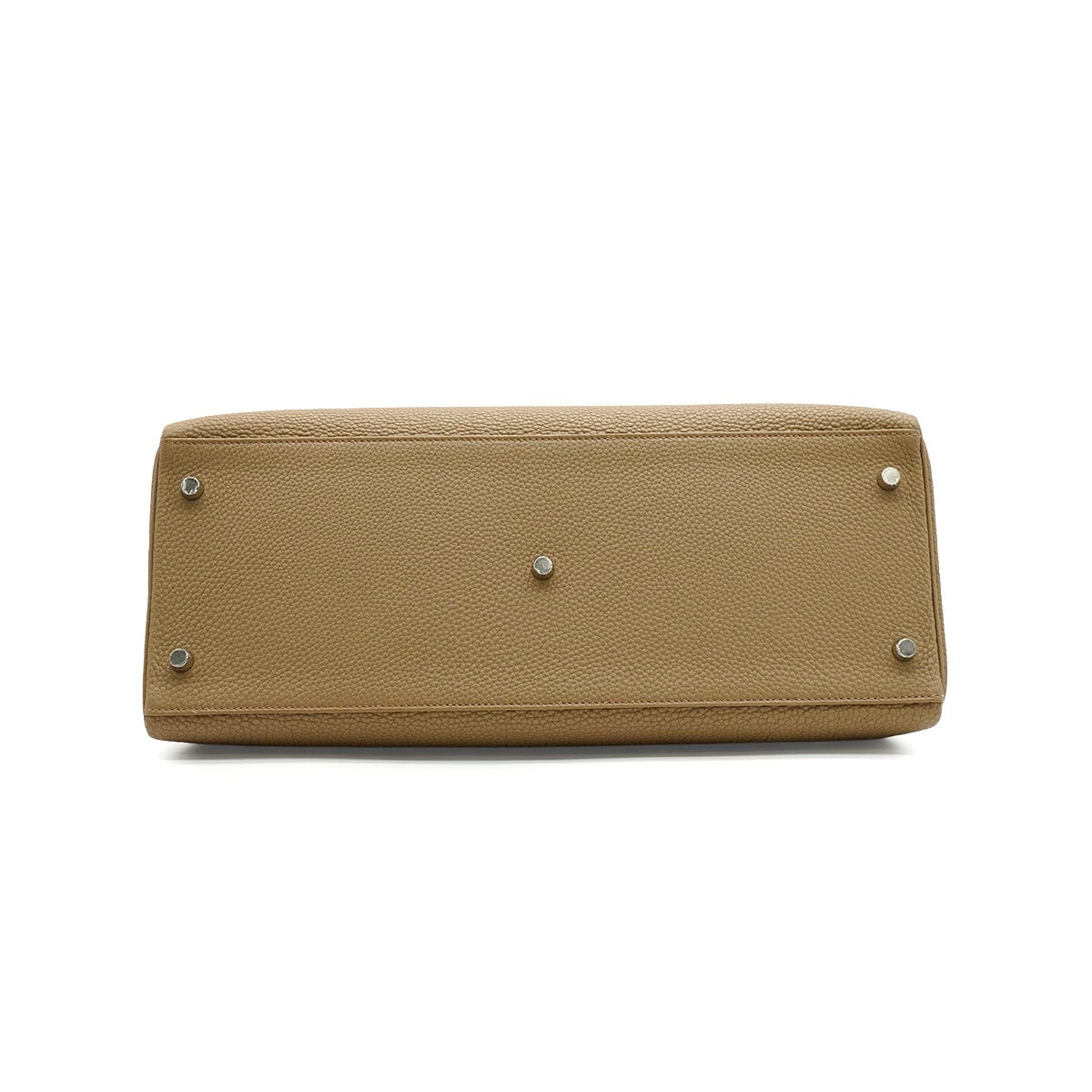 LUXURY PROMISE HERMES KELLY 42 RETOURNE BEIGE MARFA TOGO HAND SHOULDER BAG 2024 W STAMP PALLADIUM HARDWARE 90342566