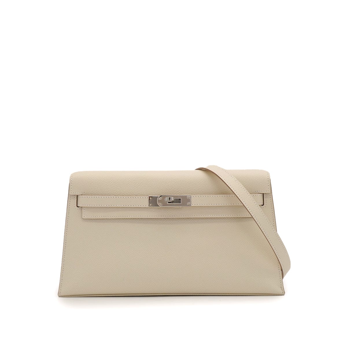LUXURY PROMISE HERMES KELLY ELAN CRAIE VEAU EPSOM CLUTCH SHOULDER BAG 2025 K PALLADIUM HARDWARE 90344351