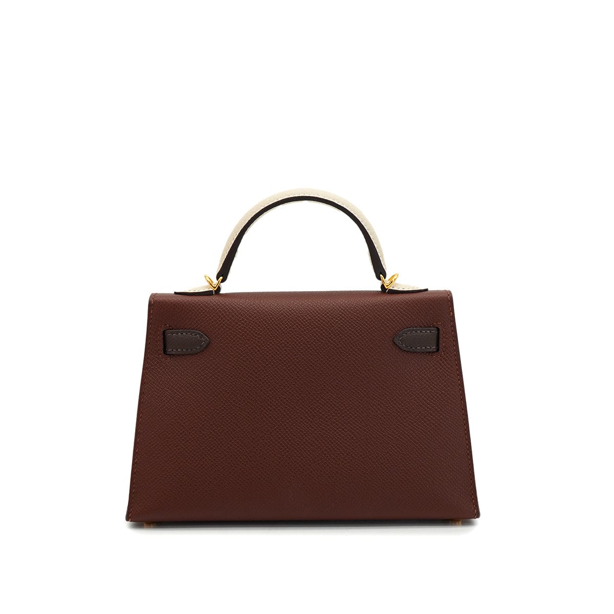 LUXURY PROMISE HERMES KELLY MINI 2 TRICOLOR SELLIER TERRE EBENE CRAIE VEAU EPSOM HAND SHOULDER BAG 2026 G STAMP GOLD HARDWARE 90335892