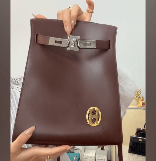 Luxury Promise HERMES KELLY SPORT BOX CALF HAVANNE PHW 24 AVCSH2038