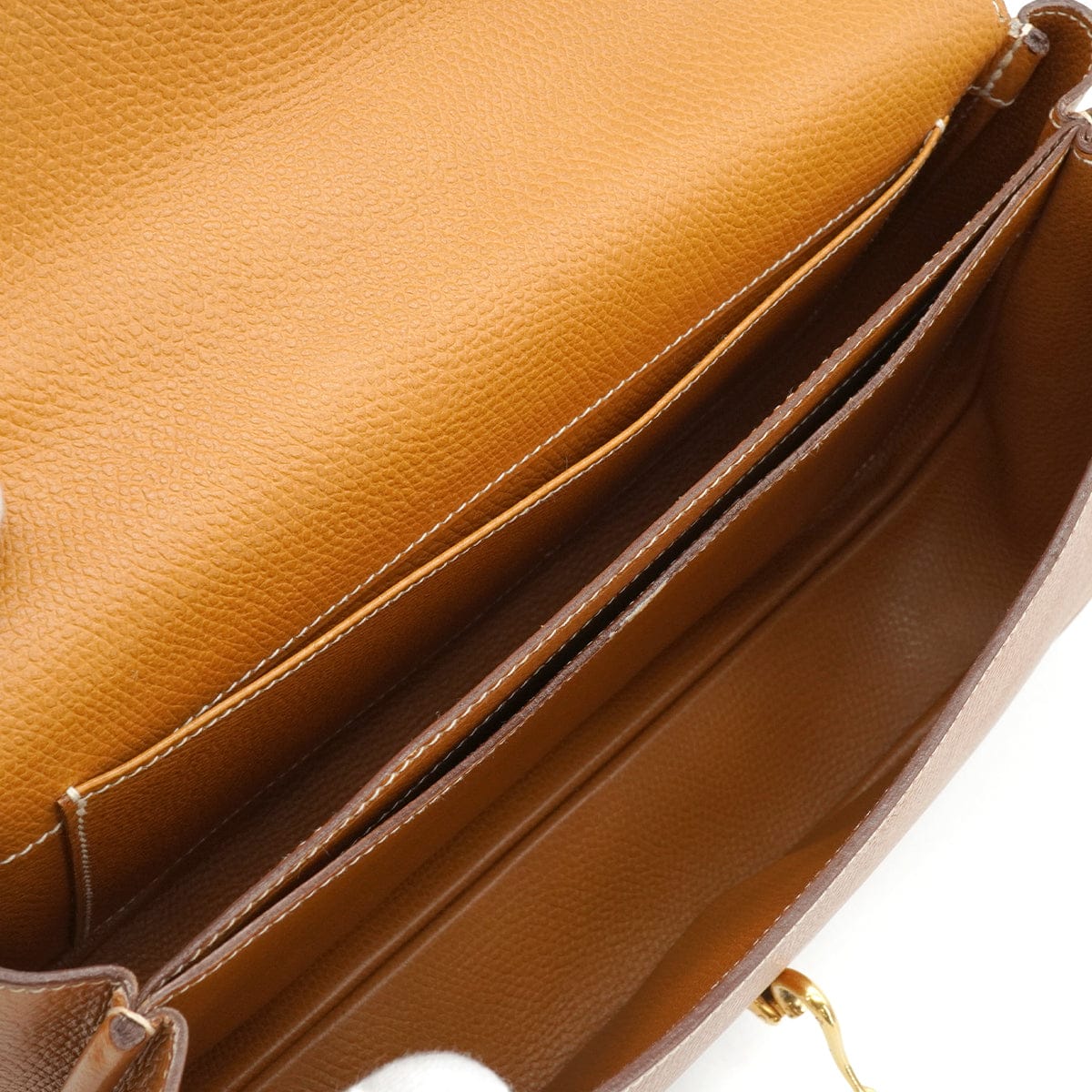 LUXURY PROMISE HERMES NATURAL COUCHEVEL WOOD SHOULDER BAG 1981 CIRCLE K GOLD HARDWARE 90341433