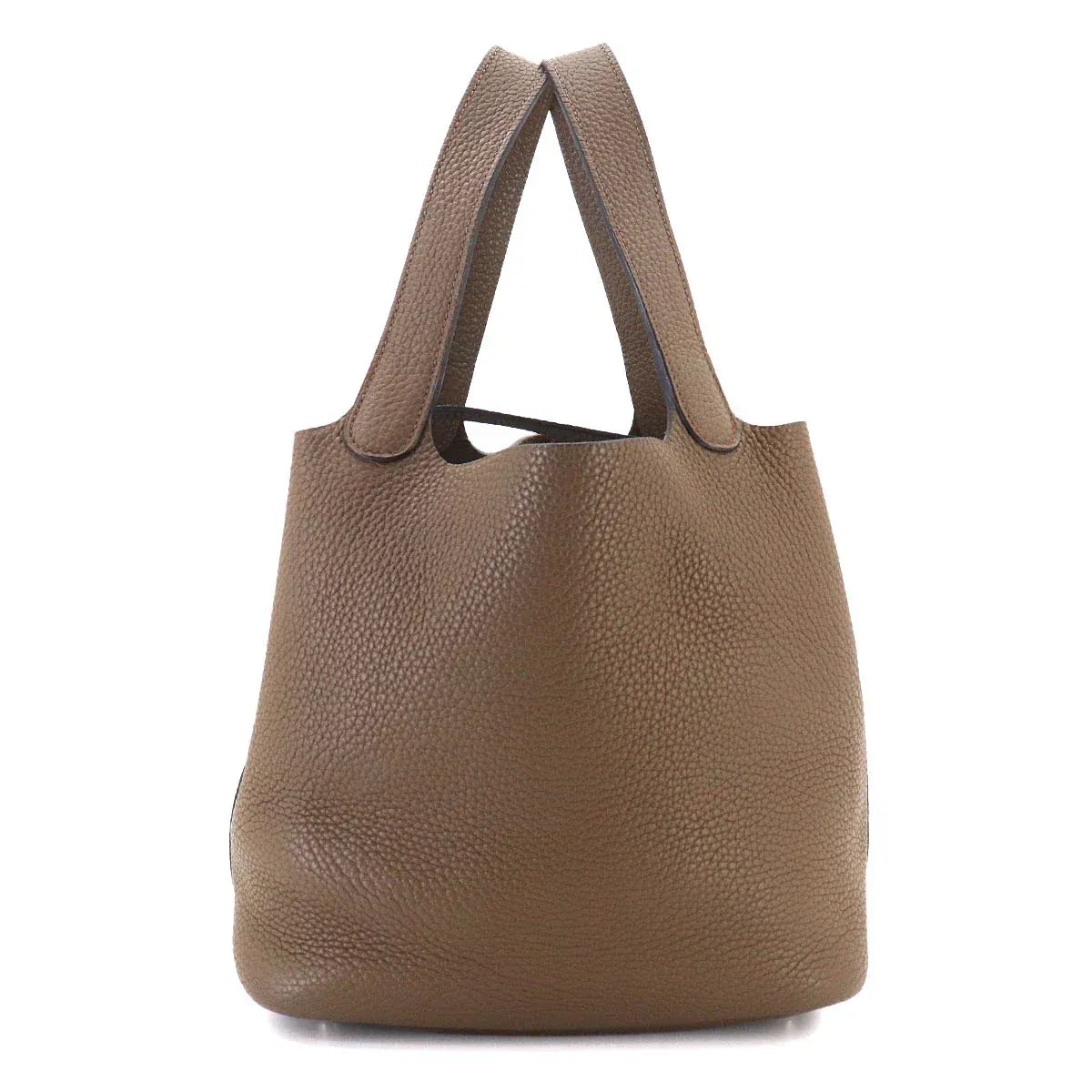 LUXURY PROMISE HERMES Picotin Lock MM Hand Bag Taurillon Clemence Taupe Purse 90330915
