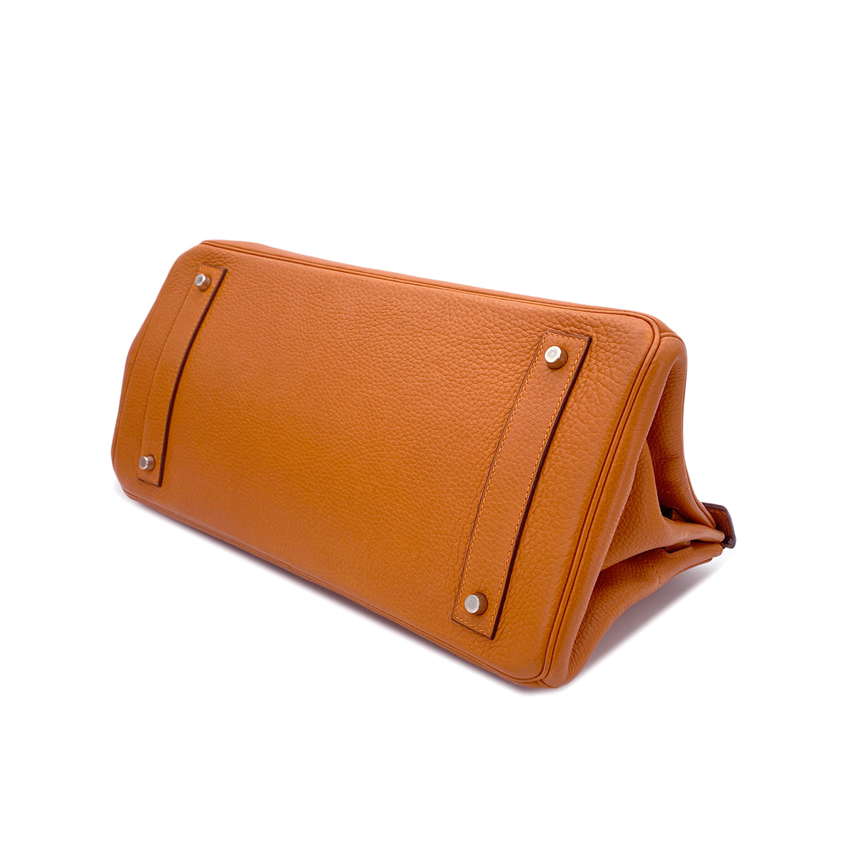 LUXURY PROMISE HERMES SHOULDER BIRKIN 42 POTIRON ORANGE TAURILLON CLEMENCE HAND BAG □I PALLADIUM HARDWARE 90285747