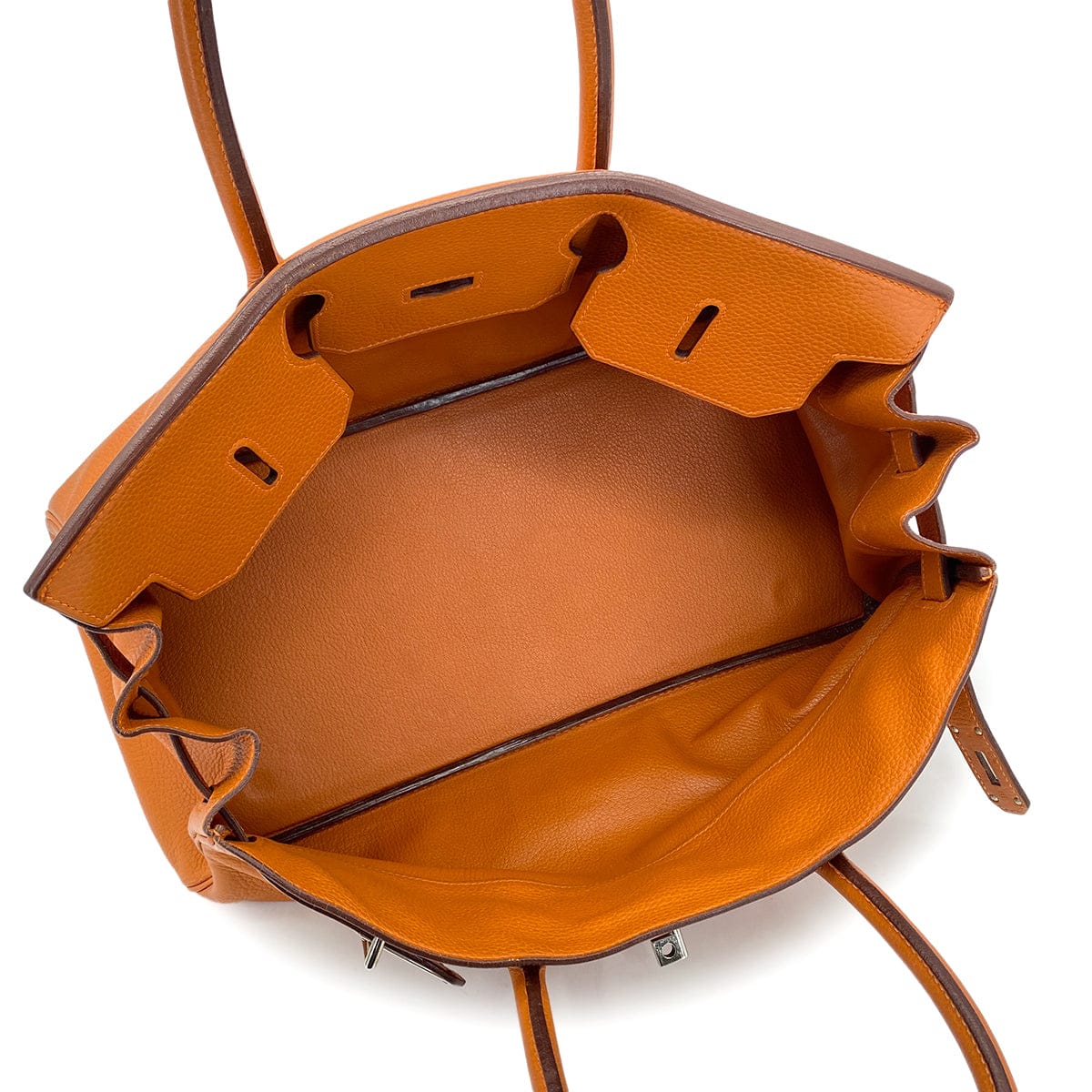 LUXURY PROMISE HERMES SHOULDER BIRKIN 42 POTIRON ORANGE TAURILLON CLEMENCE HAND BAG □I SHW 90285747