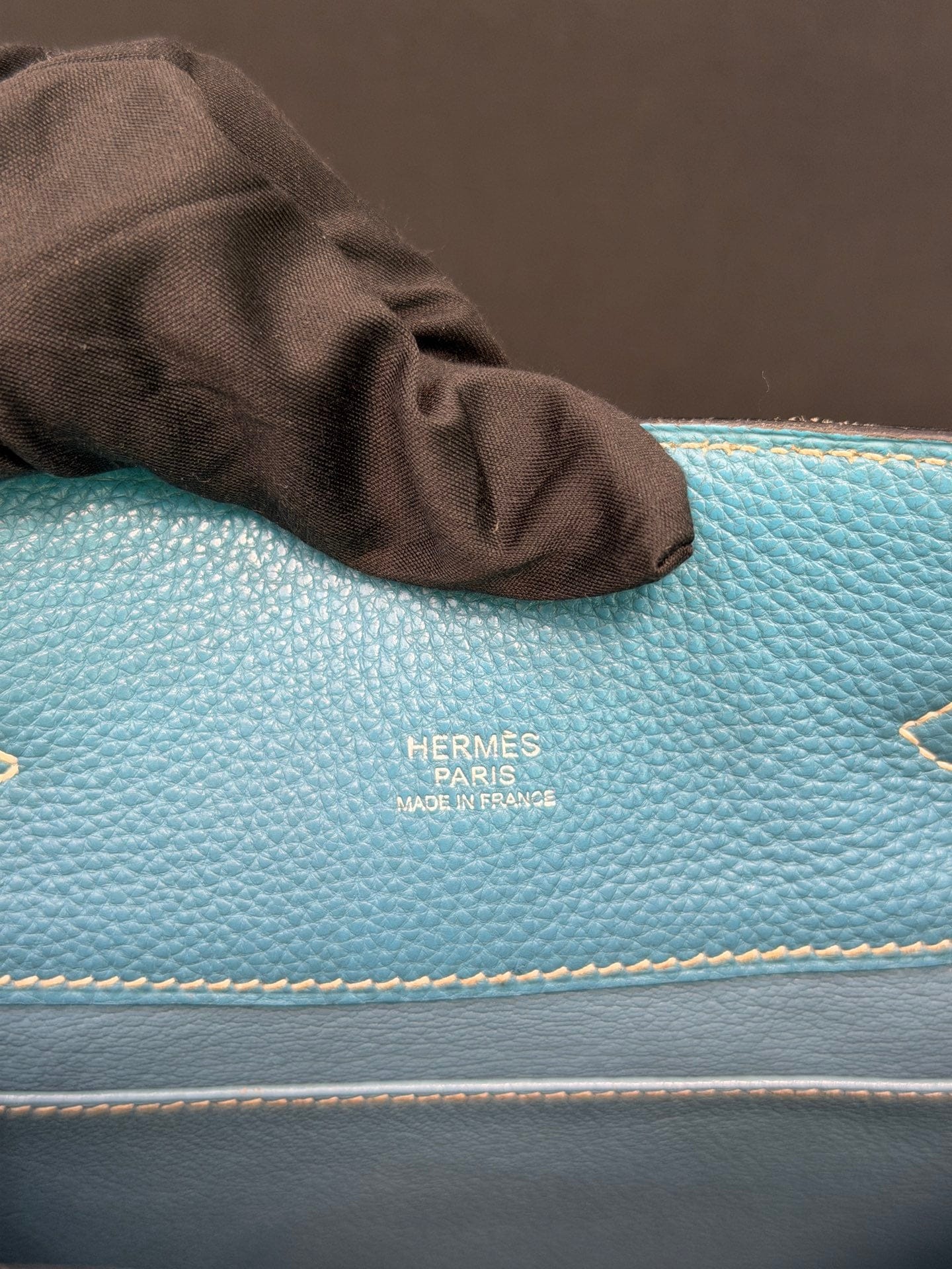 LUXURY PROMISE Hermès So Kelly 22 Bleu Jean Epsom Palladium Hardware (L Stamp) – Pristine Original Condition