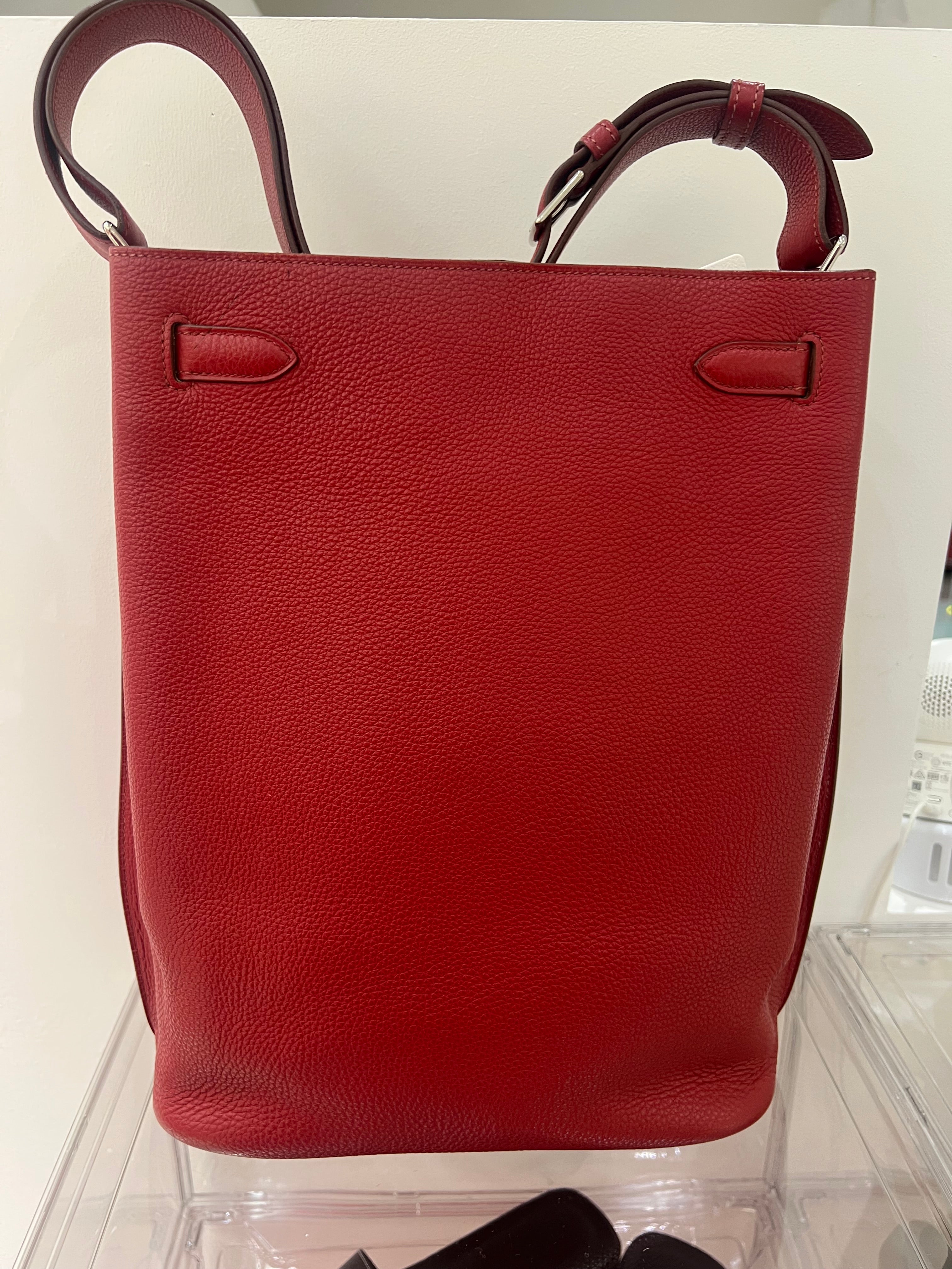 Luxury Promise Hermes So Kelly 26 Rouge Garrance Togo PHW #J Y2006 SKC8276X