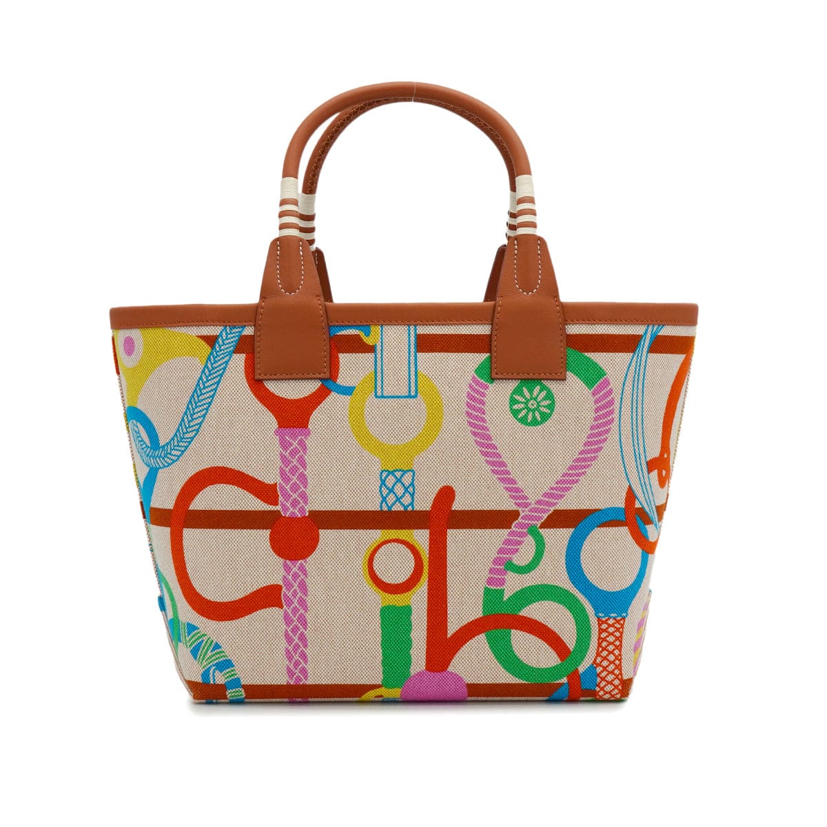 LUXURY PROMISE HERMES STEEPLE 25 CLIC CLAC PANOPLIE EQUESTRE CUIVRE LIME ECURU GOLD TOILE H VEAU SWIFT HAND BAG 2022 U STAMP PALLADIUM HARDWARE 90342726