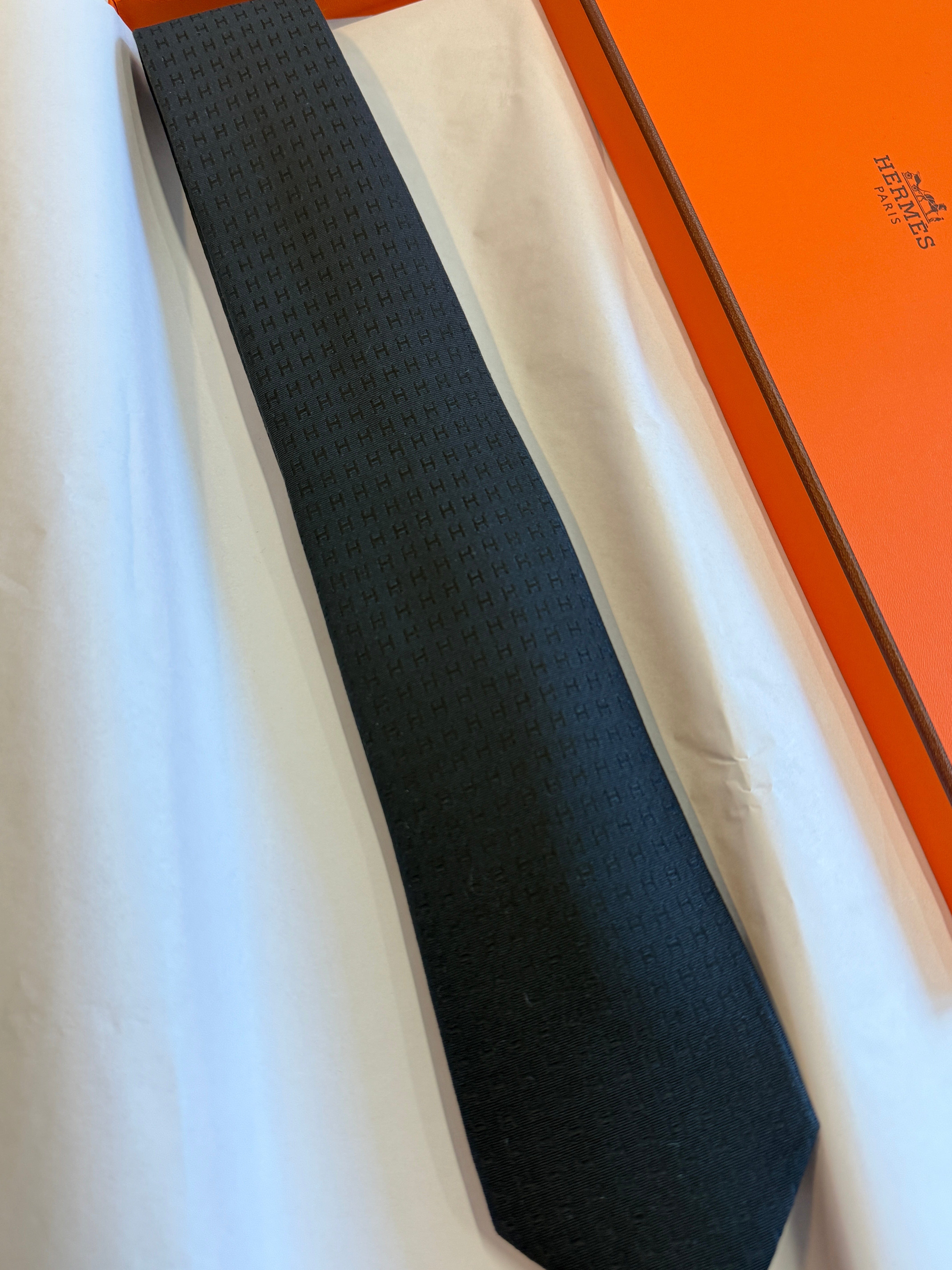 Luxury Promise Hermes Tie new with box