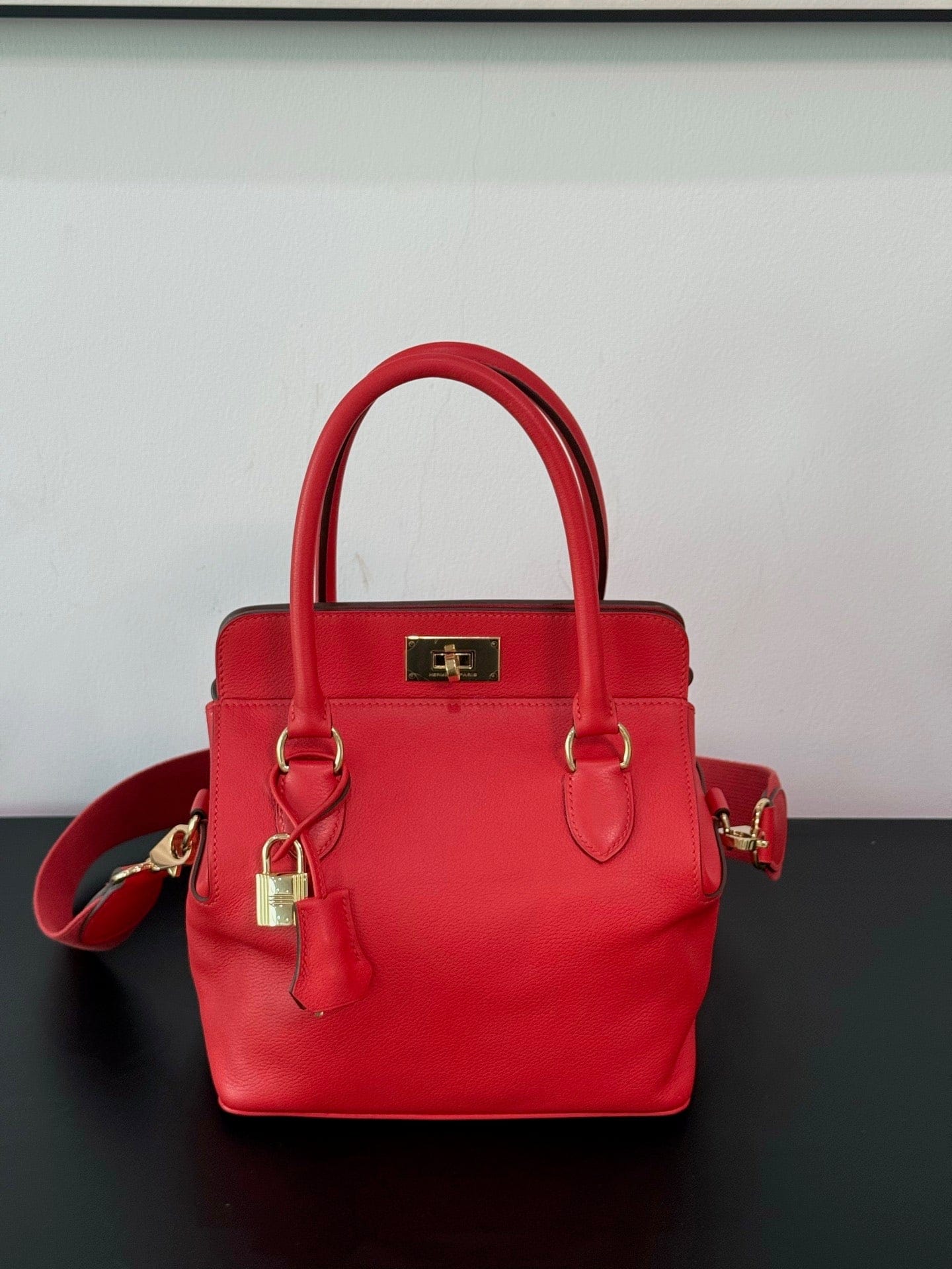 LUXURY PROMISE Hermès Toolbox 20cm Leather Bag