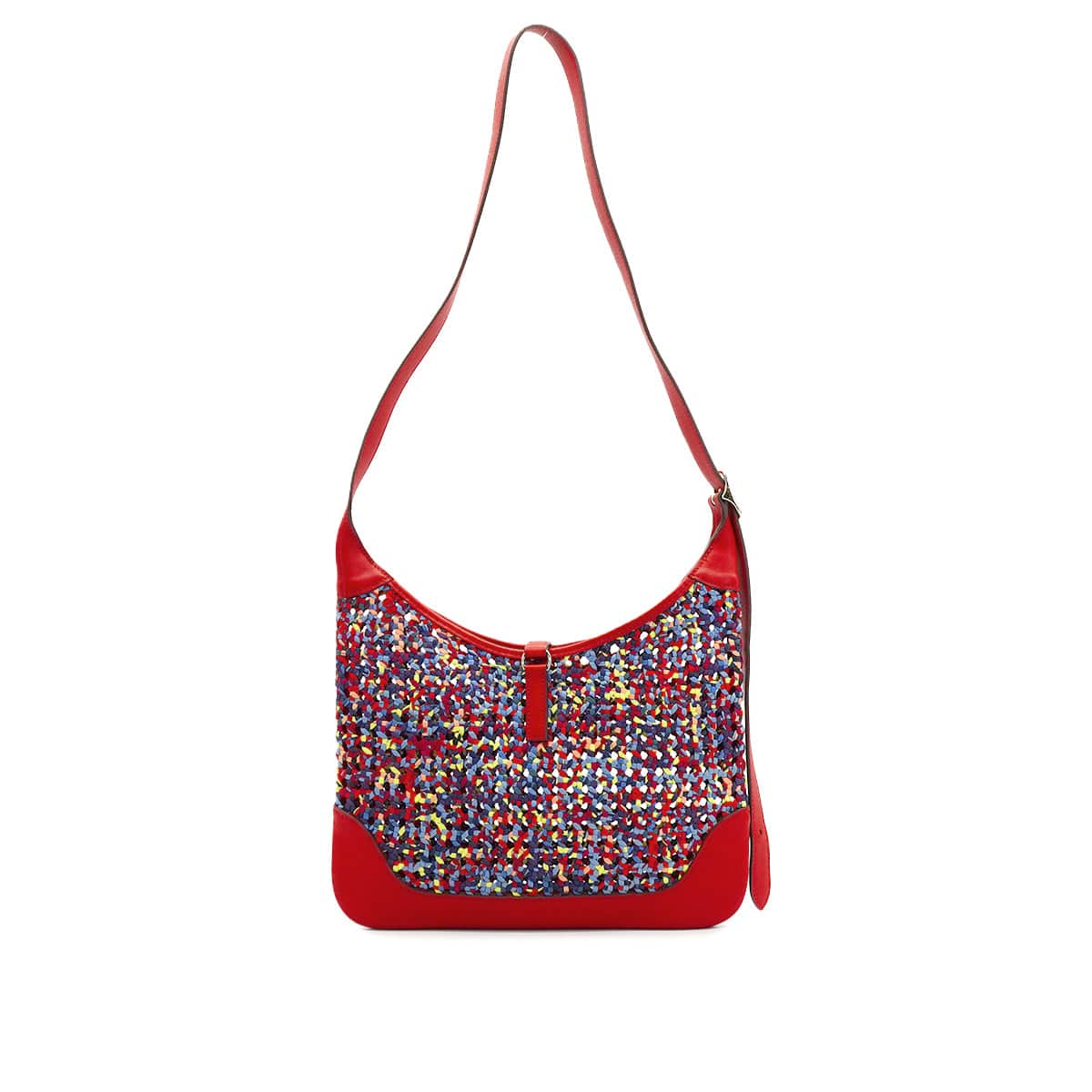 LUXURY PROMISE HERMES TRIM 31 SILKY ROUGE PIMENT SILK VEAU SWIFT SHOULDER BAG 2020 Y STAMP PALLADIUM HARDWARE 90342729