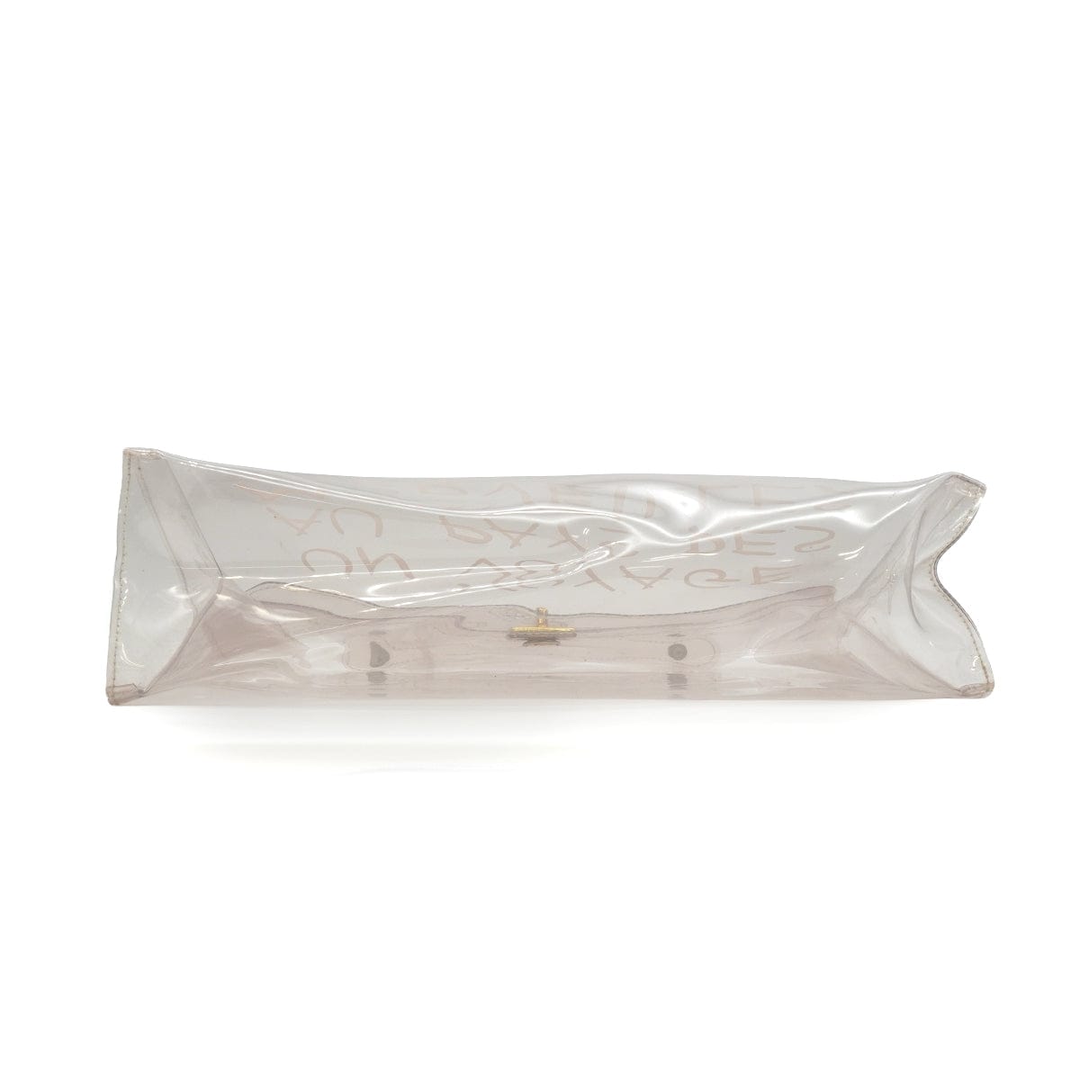 LUXURY PROMISE HERMES VINYL KELLY SOUVENIR DE L' EXPOSITION 1997 CLEAR HAND BAG GOLD HARDWARE 90338368