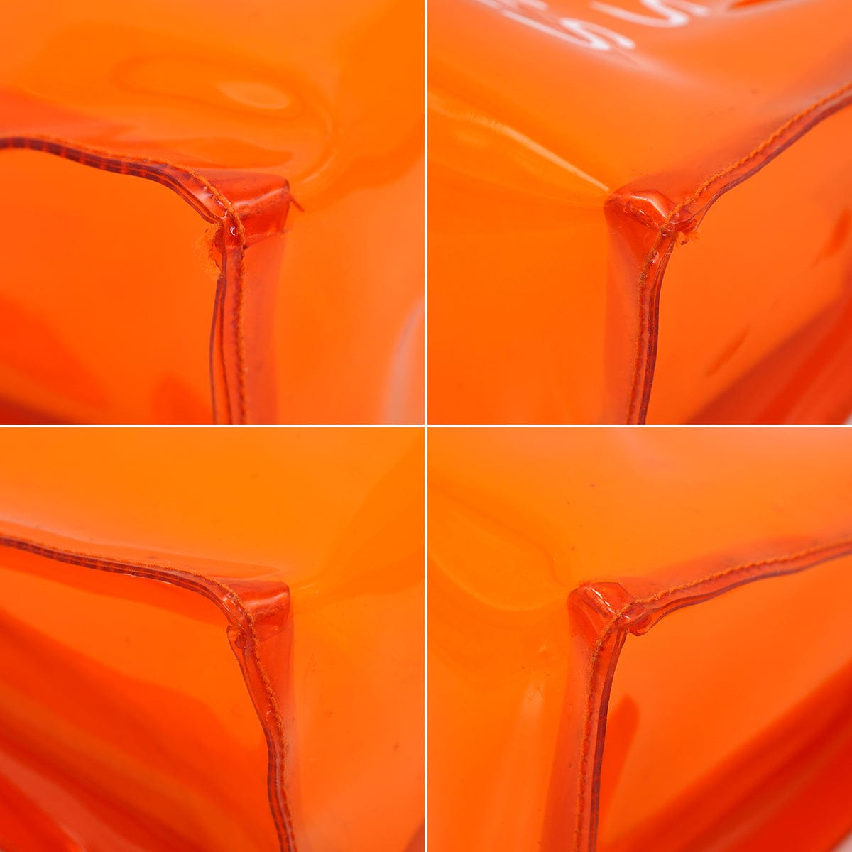 LUXURY PROMISE HERMES VINYL KELLY SOUVENIRDEL' EXPOSITION 1998 ORANGE VINYL HAND BAG 90340380