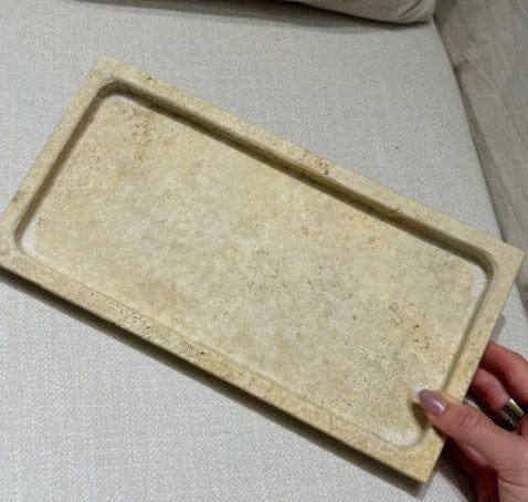 Luxury Promise Rae Rectangle Travertine Tray
(12x8) ASC5789