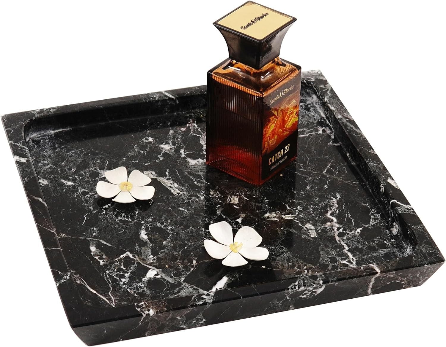 Luxury Promise Victor Square Marble Tray ASC5658